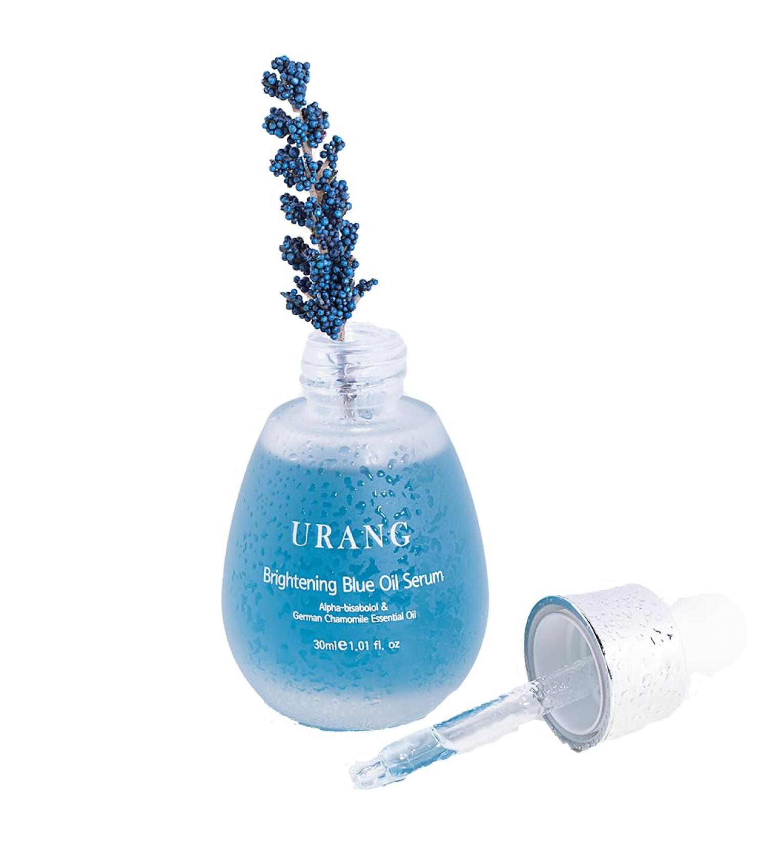 Blue Oil Serum | Vegan Natural Deep Moisturizer for All Skin Types | Supports Shine & Vibrancy | 1.01 Fl oz | Natural Skin Care - Buy Online on SooperMarket.com
