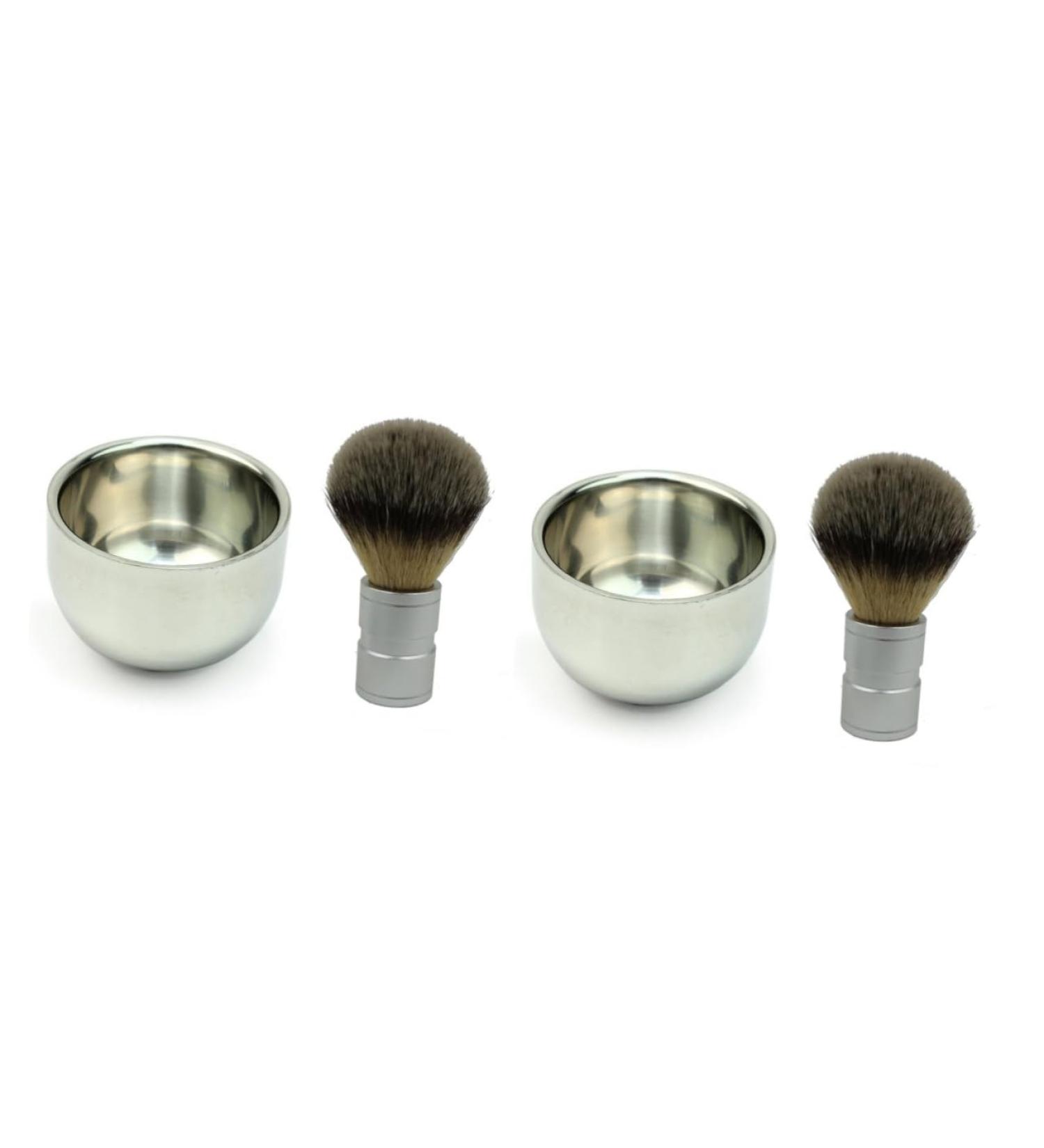 Cabilock 2-Pack Unbreakable Shaving Soap Containers | Men's Beard Shaving Tools | Travel-Friendly Shaving Cup & Bowl for Razors & Brushes - Buy Online on SooperMarket.com