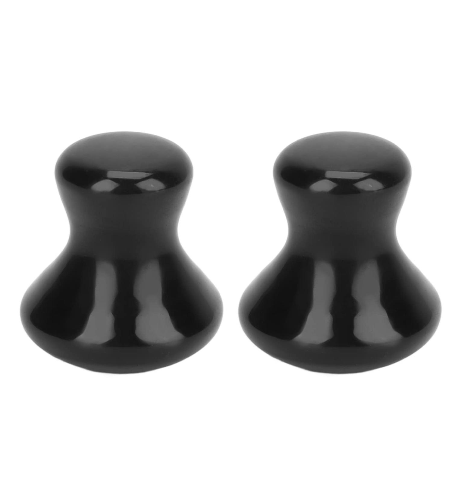 2pcs Black Gua Sha Facial Tools Mushroom Shape Face Lift Tool for Wrinkles Removal Practical Massager Roller Tool for Skin Firming Lightweight Lymphatic Drainage Massager for Home Salon - Buy Online on SooperMarket.com