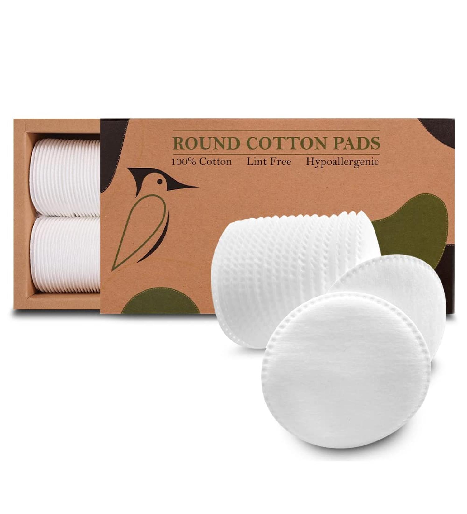 200 Pack Beautiful Mind Cotton Rounds- Lint Free, Eco-Friendly Makeup Remover Pads for Makeup, Nail Polish & Baby Care - Compostable & Kraft Box Included - Buy Online on SooperMarket.com
