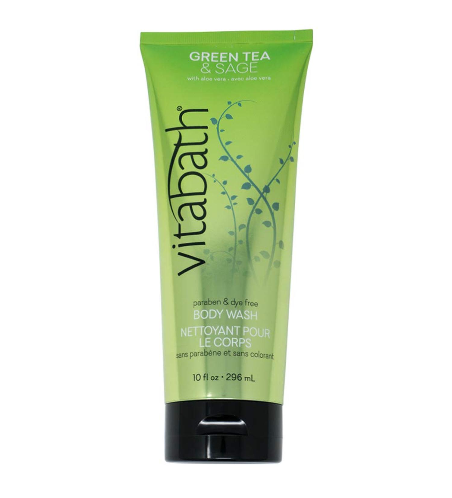 Vitabath Green Tea & Sage Body Wash 10 Fl Oz - Single Bottle - Buy Online on SooperMarket.com