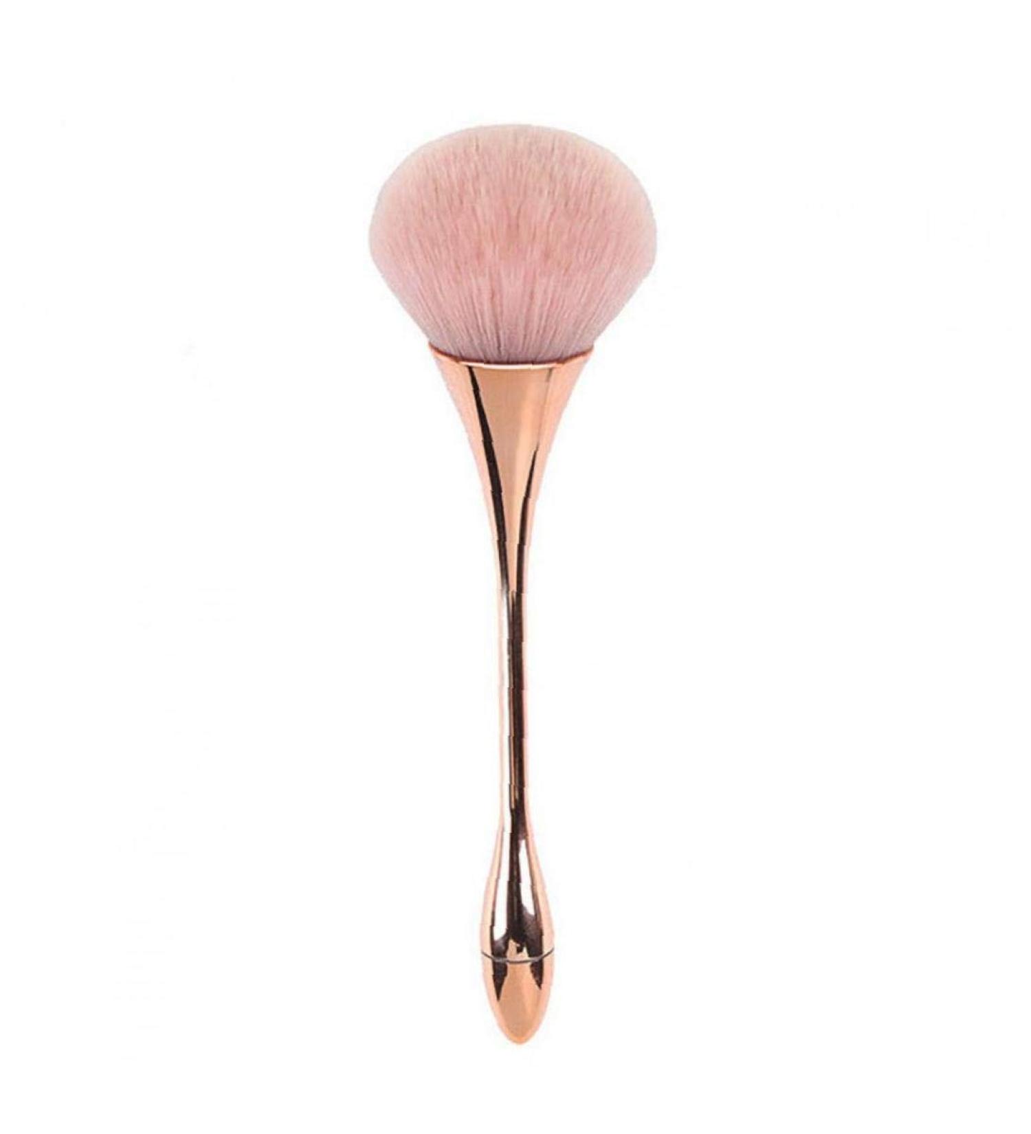 Professional Foundation Powder Makeup Brush - Synthetic Blending Brush with Metal Handle for Flawless Face Makeup - Buy Online on SooperMarket.com
