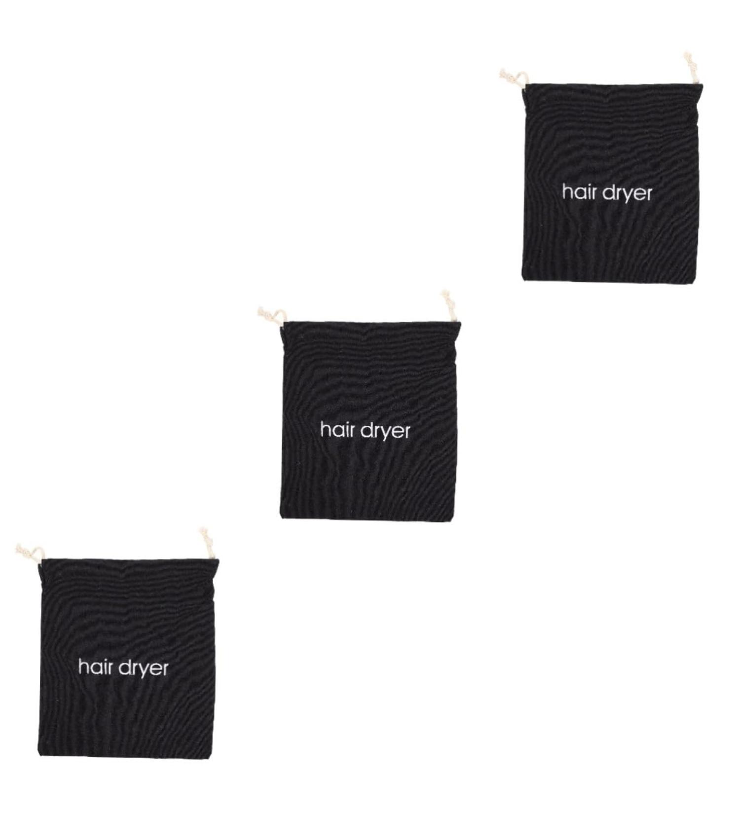 Gogogmee 3pcs Hair Dryer Storage Bag Pouches Hairdryer Storage Bag for Bathroom Travel Bag Kit Sack Fabric - Buy Online on SooperMarket.com