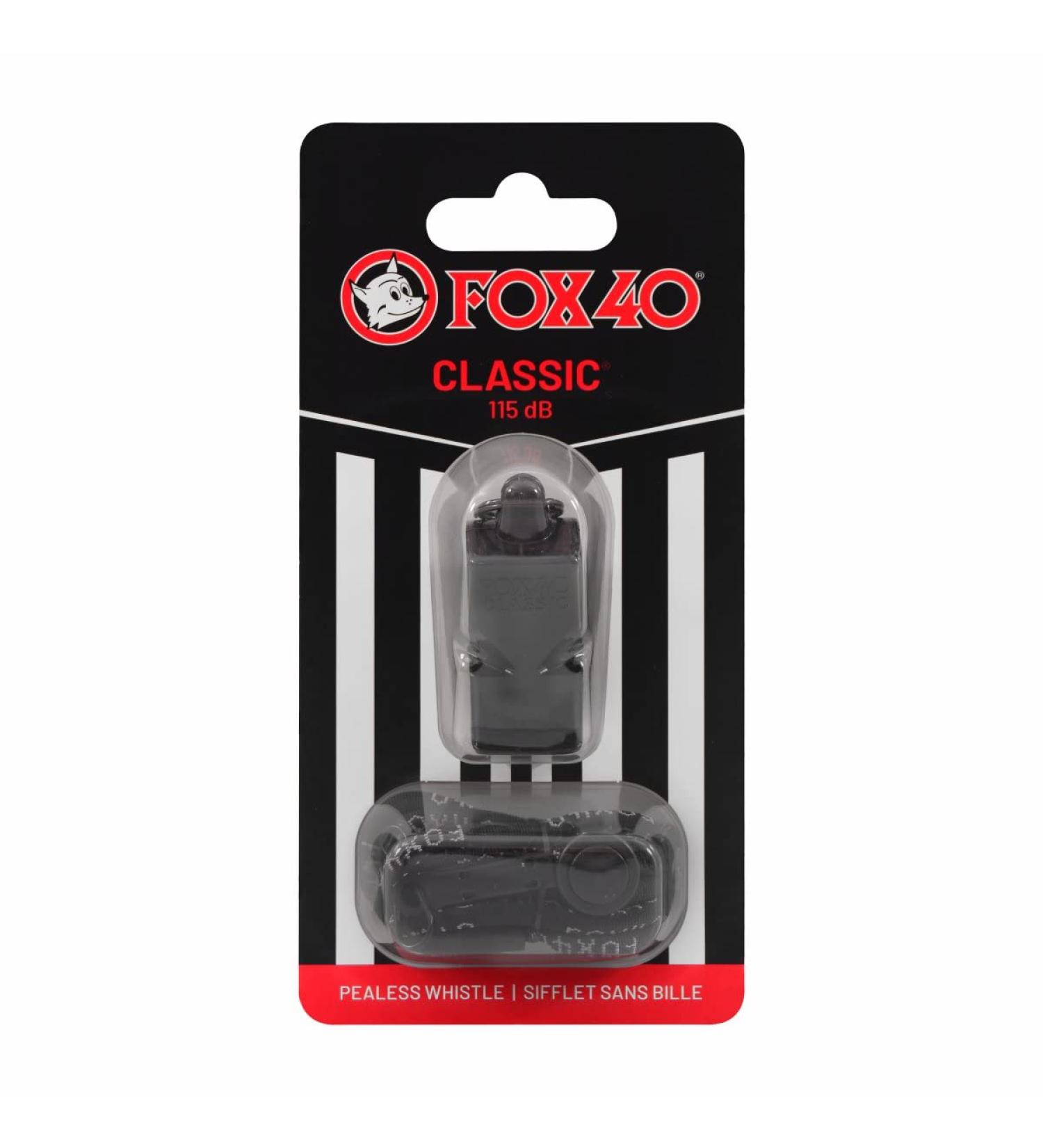 Fox 40 Classic Whistle Black - Loud and Reliable Sports Referee Whistle - Buy Online on SooperMarket.com