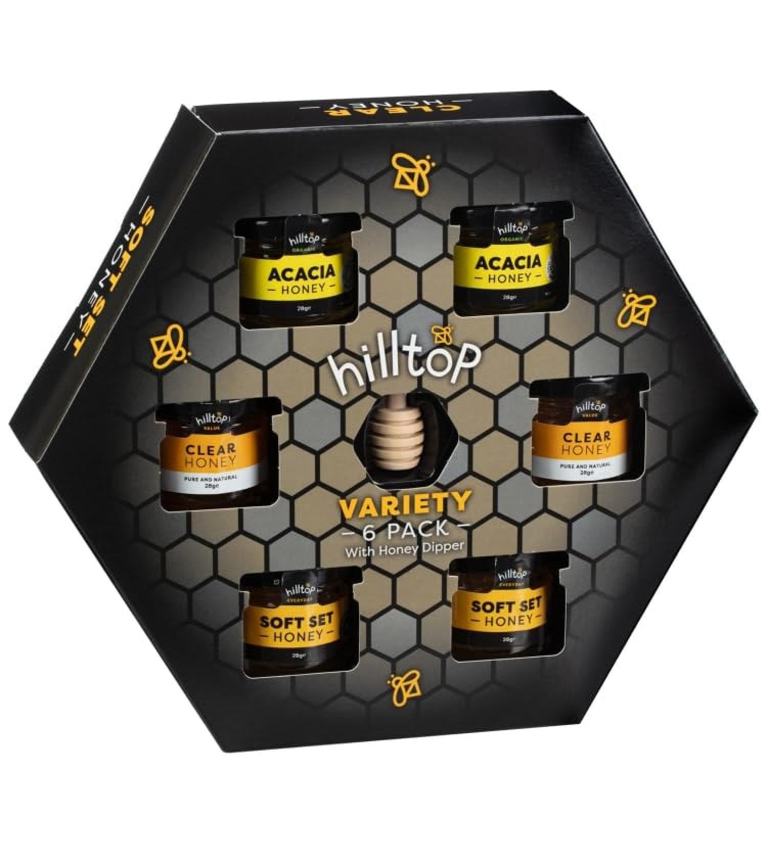RA-HOMESTORE Hilltop Honey Variety Available flavours Hilltop Organic Acacia Honey Hilltop Value Clear Honey Hilltop Everyday Soft Set Honey Gift - Buy Online on SooperMarket.com