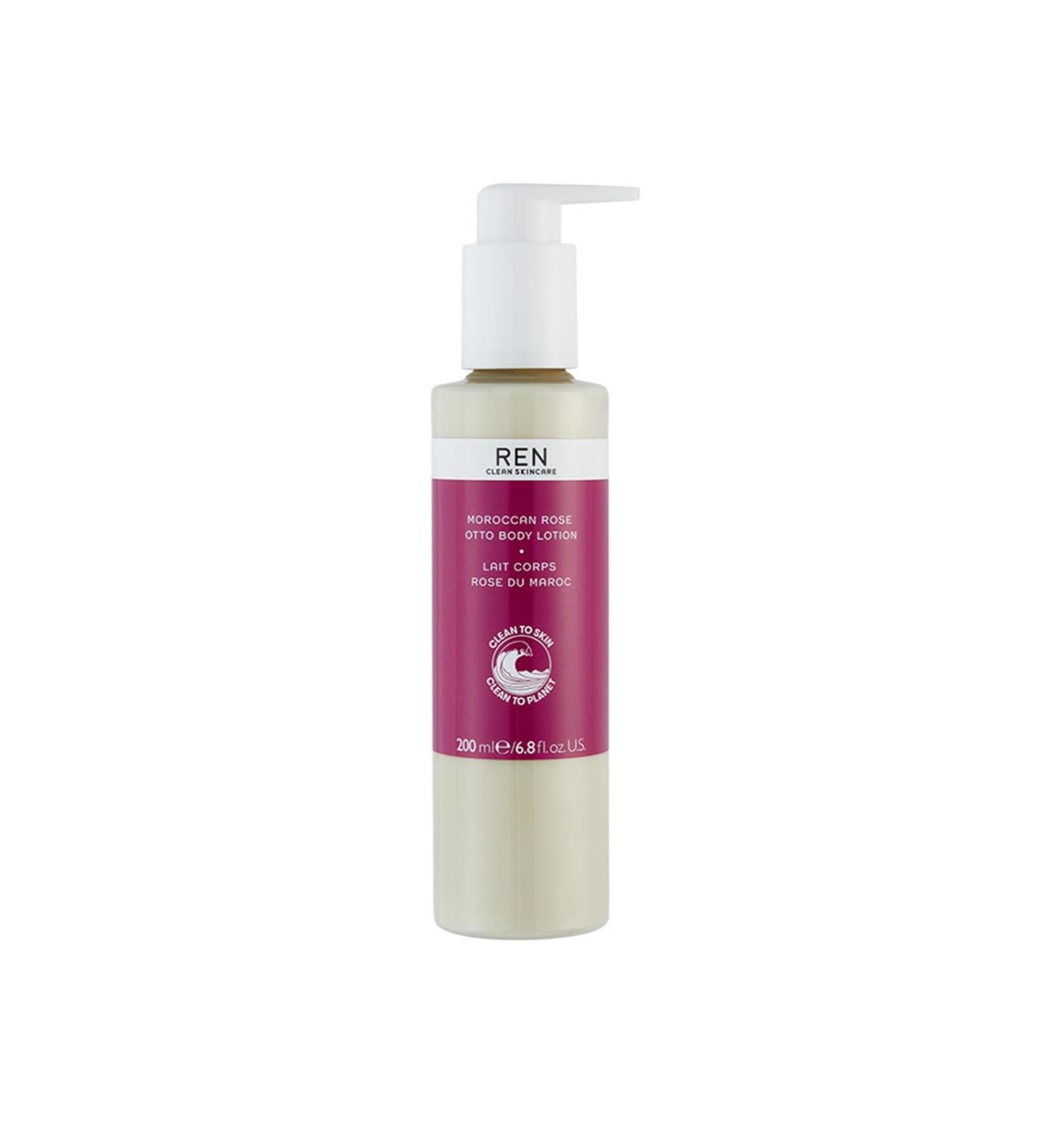 REN Clean Skincare Moroccan Rose Otto Body Lotion 200ml - Hydrating Natural & Eco-Friendly | Shop Internationally - Buy Online on SooperMarket.com
