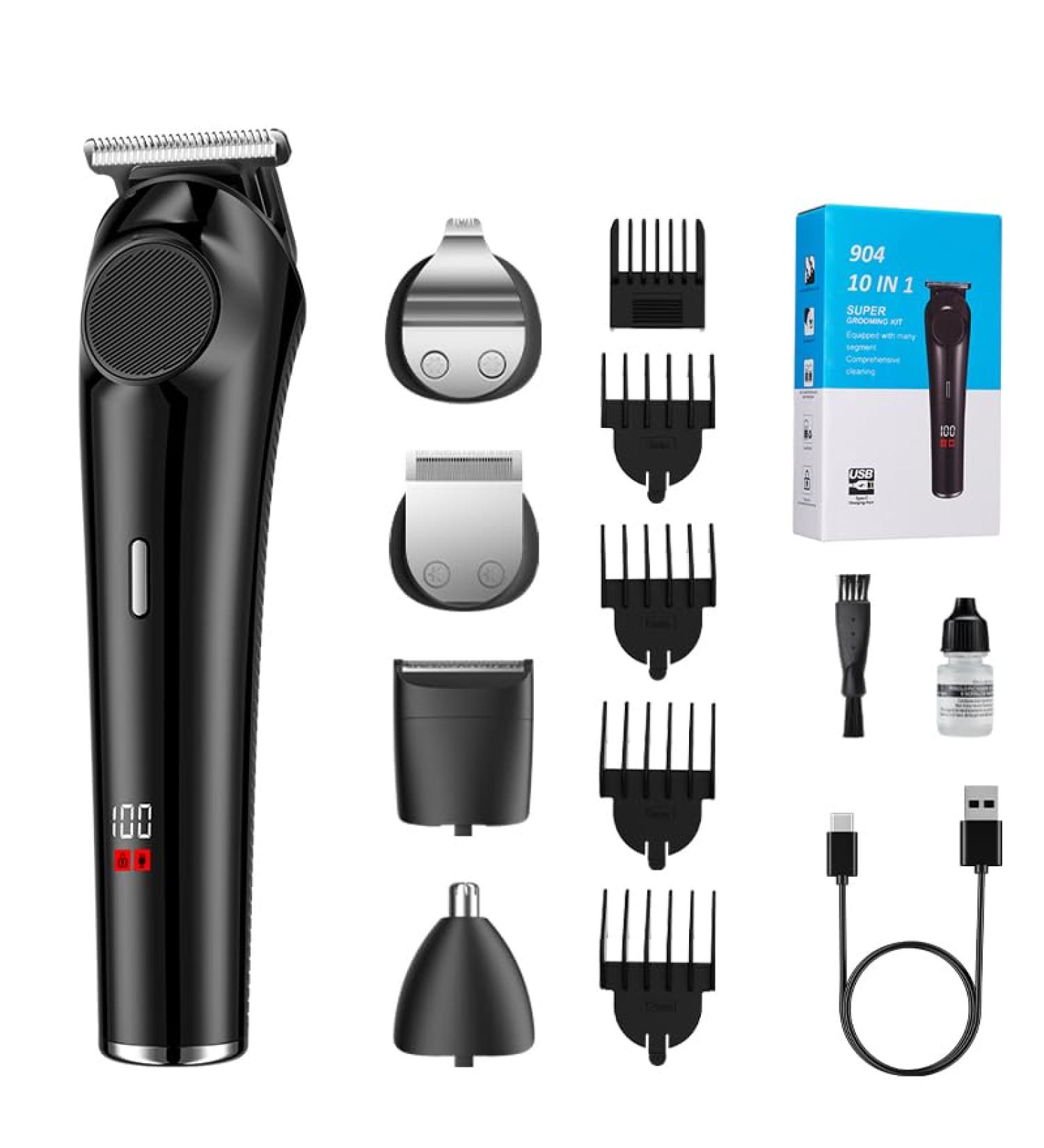 Beard Trimmer for Men - Ultimate Electric Razor & Grooming Kit | Hair Clippers Shavers & Trimmers for Face Mustache Nose & Body - Perfect Gifts for Men - Buy Online on SooperMarket.com
