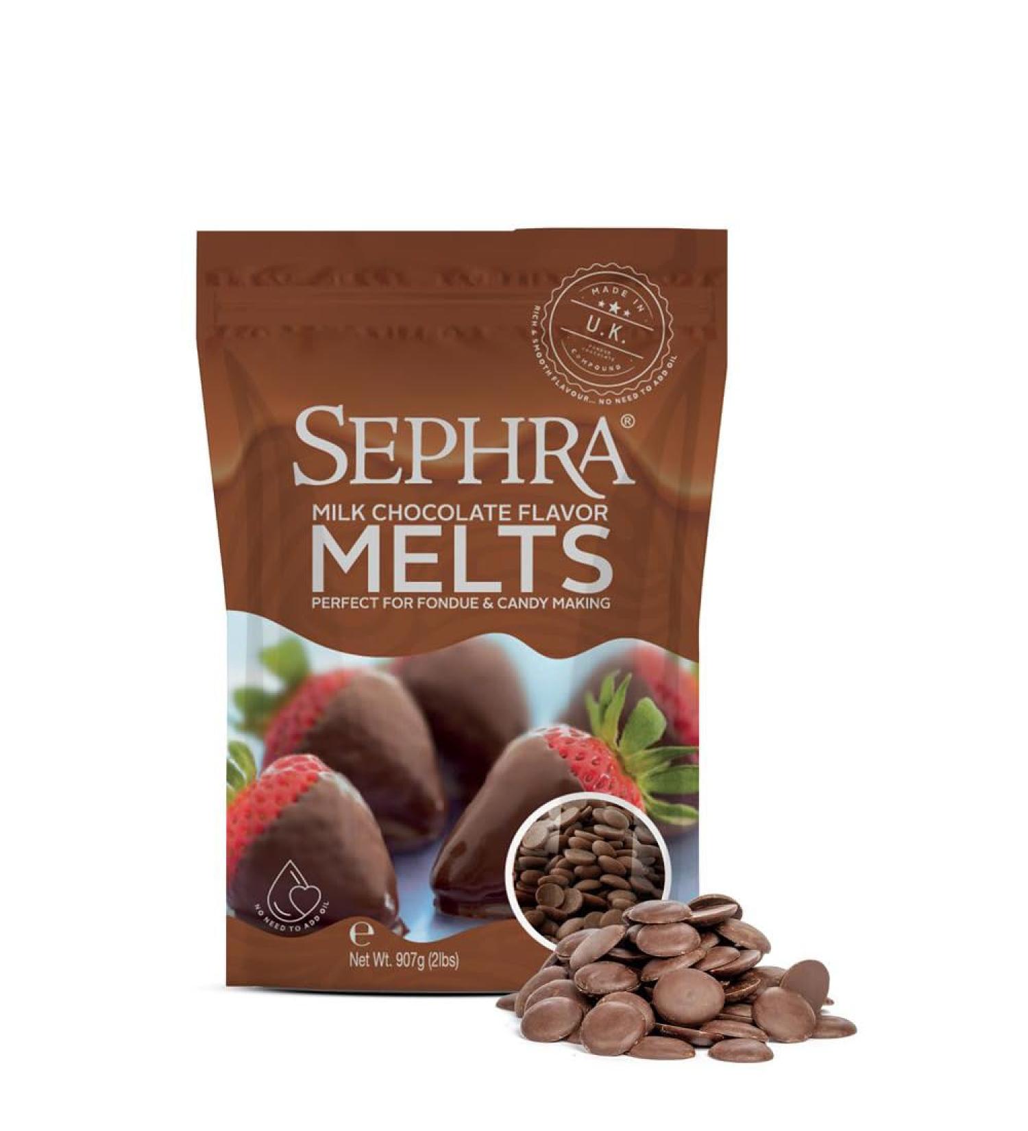 Sephra Chocolate Flavoured Melts (907g Milk Chocolate Flavored) Milk Chocolate Flavored 907 g - Buy Online on SooperMarket.com