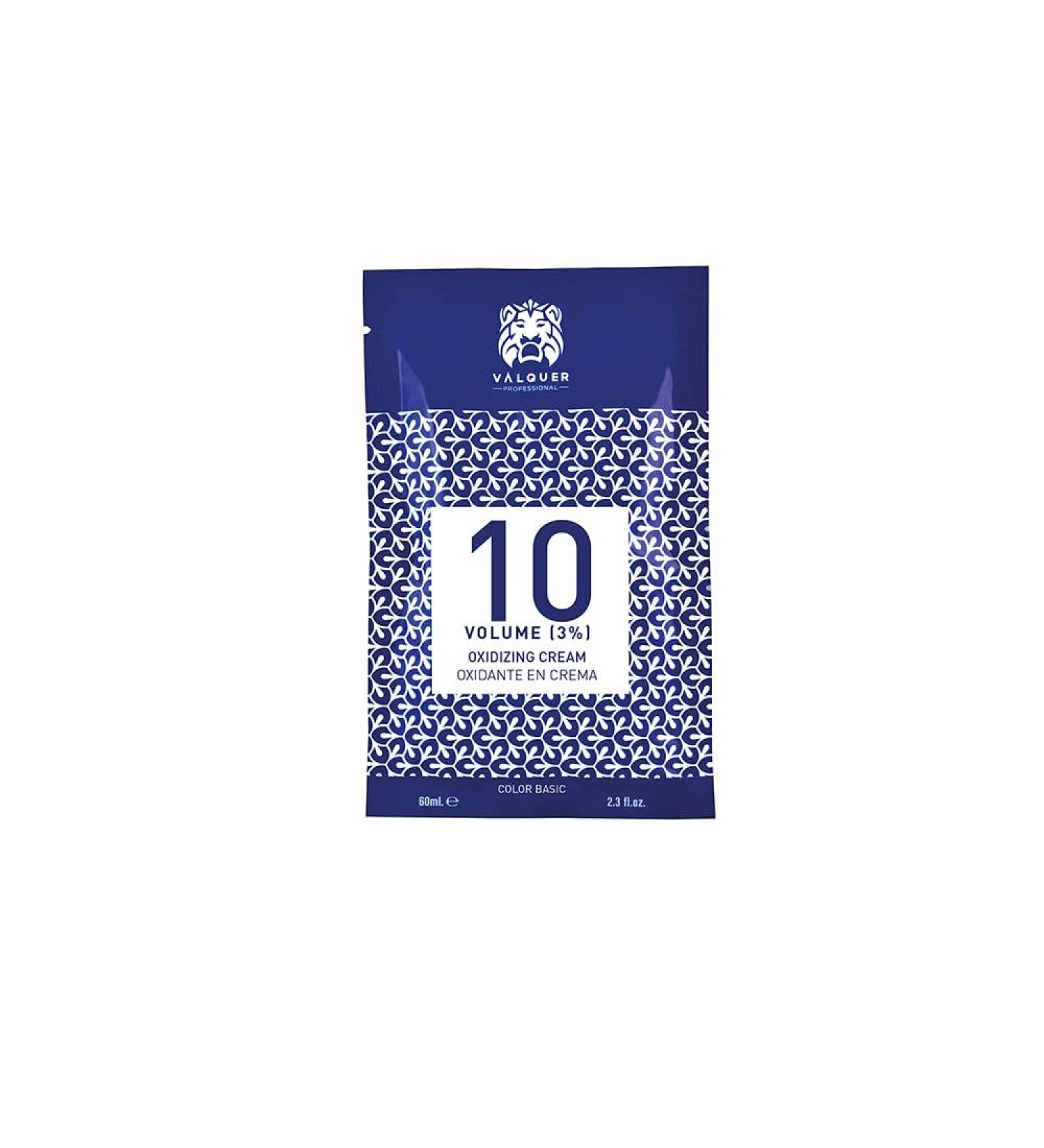 Valquer Oxygenated Stabilized Cream 10 Volume (3%) - Permanent Hair Colour - Professional Hairdressing Use - Vegan Emulation - 500ml - Buy Online on SooperMarket.com