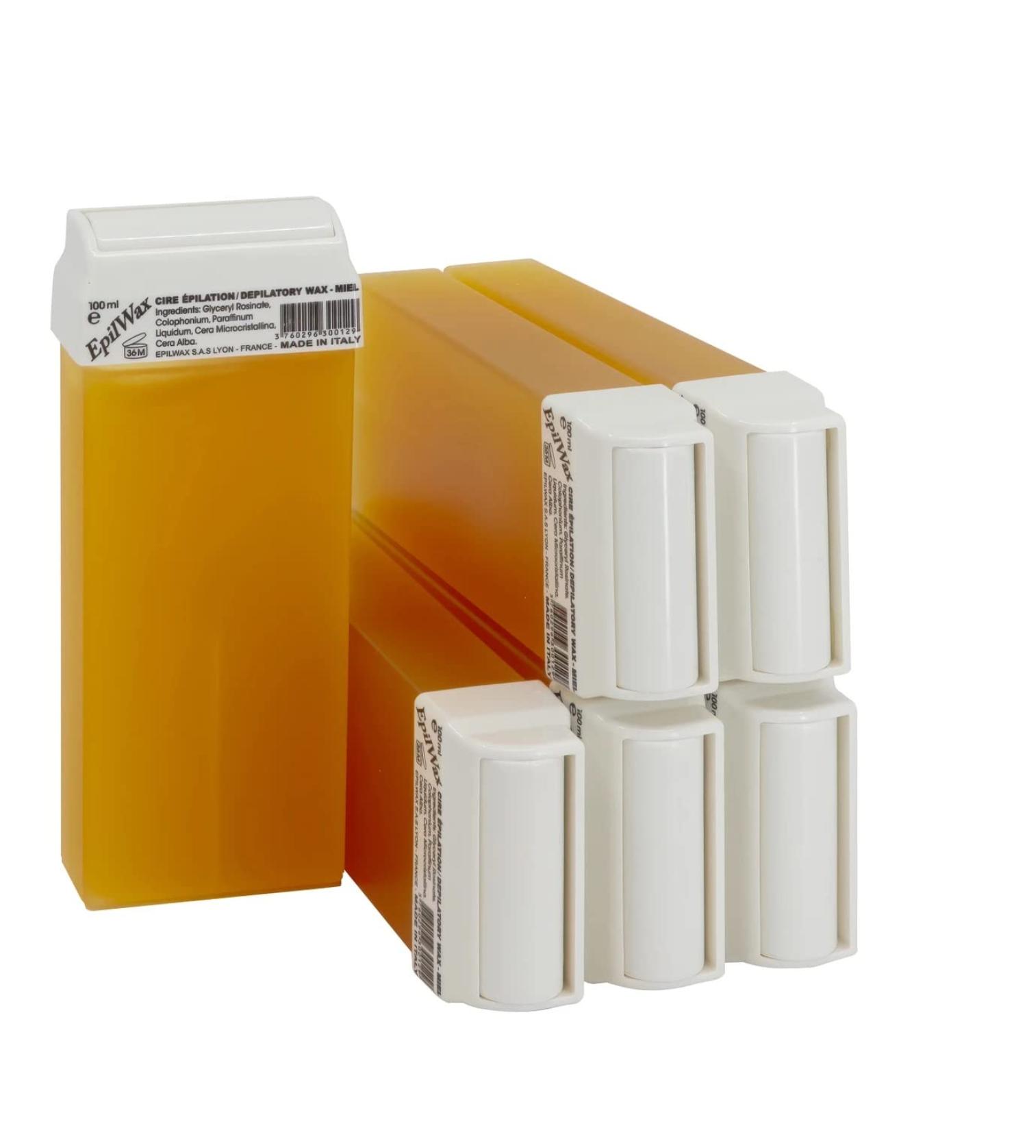 EpilWax Set of 6 Honey Cartridges - Large 100ml Roll-on Waxing Refills - Buy Online on SooperMarket.com