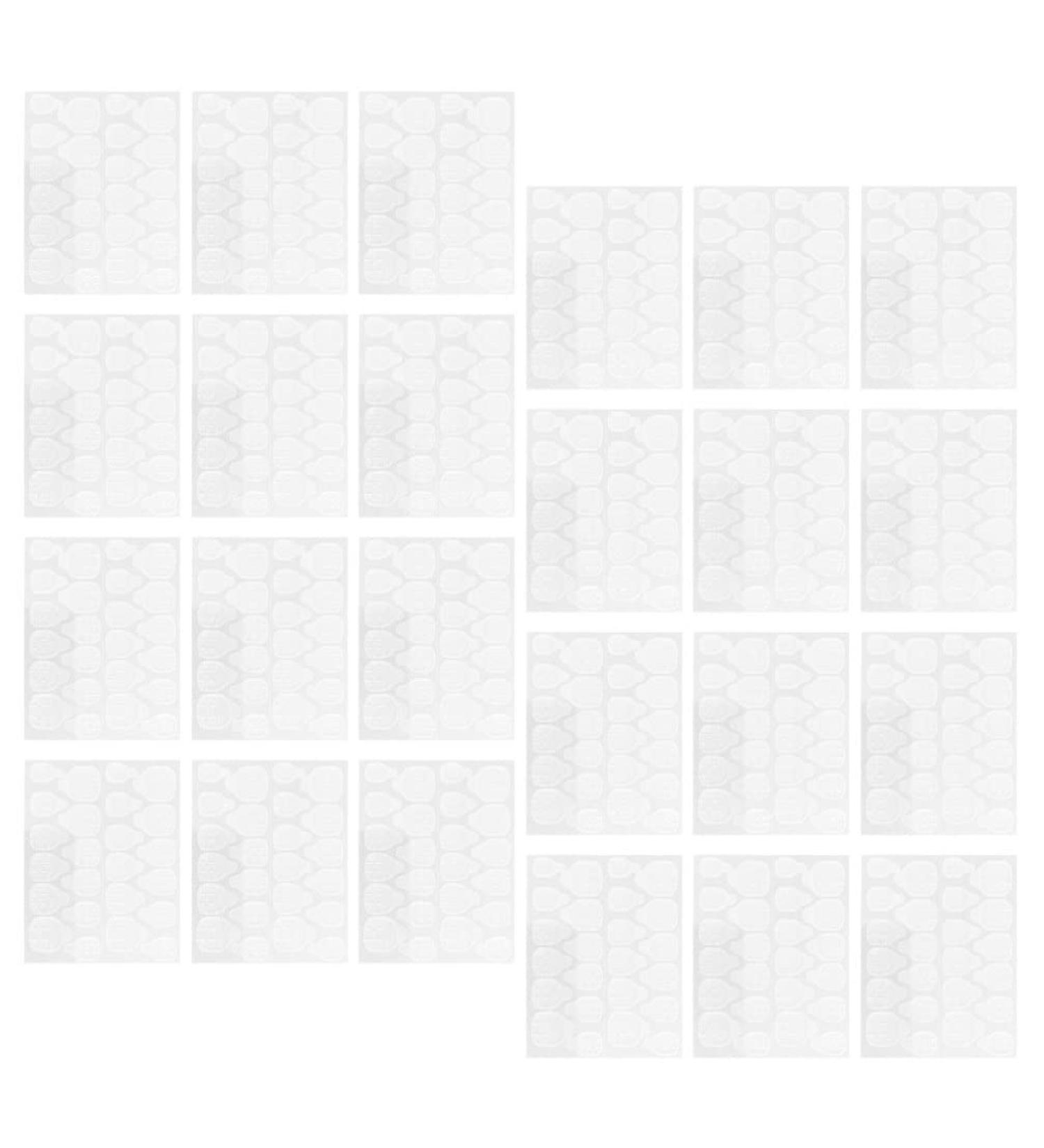 FOMIYES 40 Sheets Nail Jelly Glue Nail Double-sided Glue Nail Tip Fixing Stickers Fake Nail Sticky Glue Nail Glue Stickers Nail Art Supplies Nails Silica Gel Invisible Adhesive - Buy Online on SooperMarket.com
