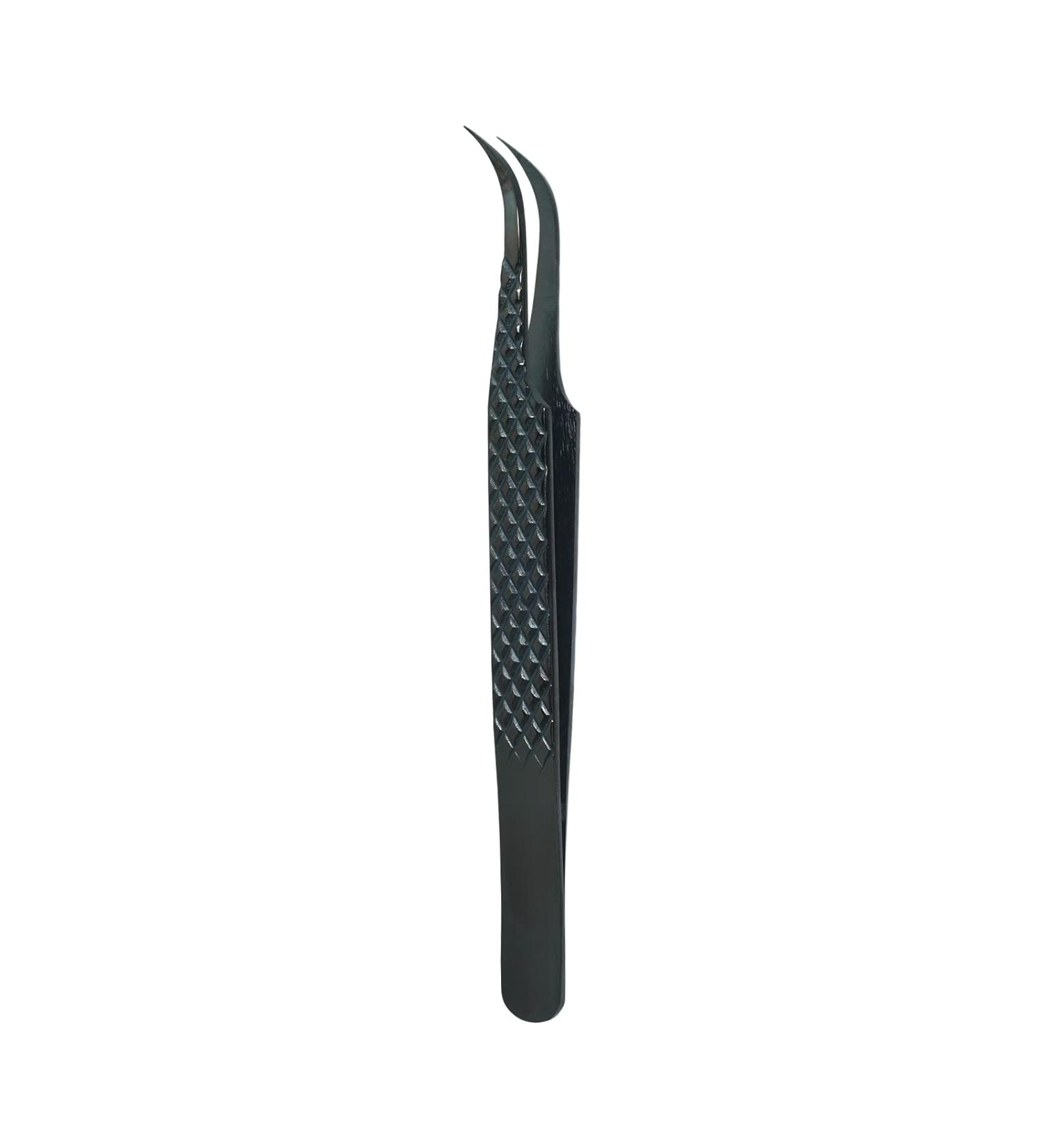 DASSEN Lashes Extension Tweezers Isolations tweezer Volume Lashes Tweezers Precision Slanted Straight Tip for Isolation Classic Lash Extensions Pointed Lash Tweezers for Eyelash Extensions (Black2-1) - Buy Online on SooperMarket.com
