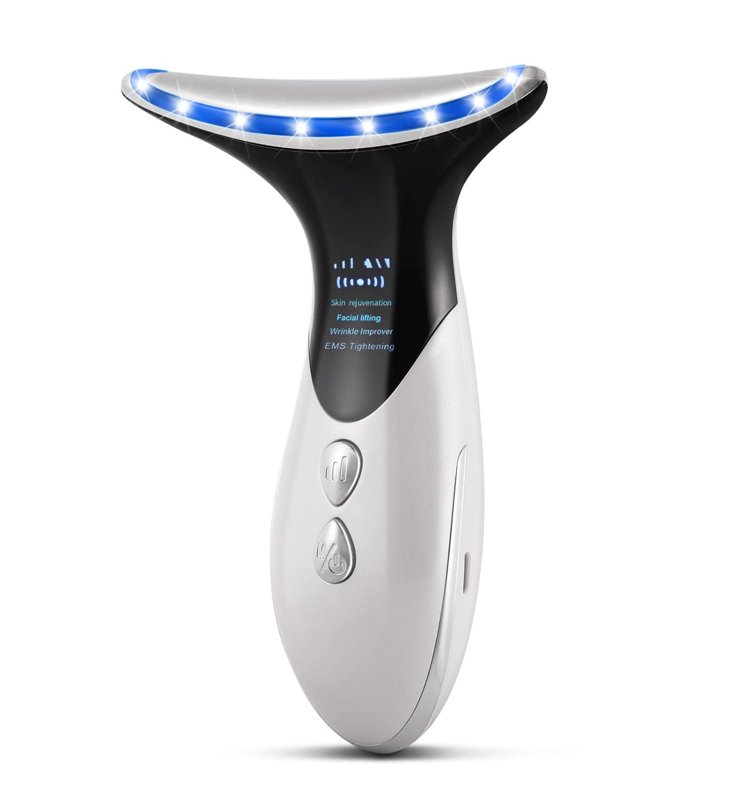 Face Neck Massager 3-in-1 Electric Facial Massager Anti-Wrinkle Face Device - Buy Online on SooperMarket.com