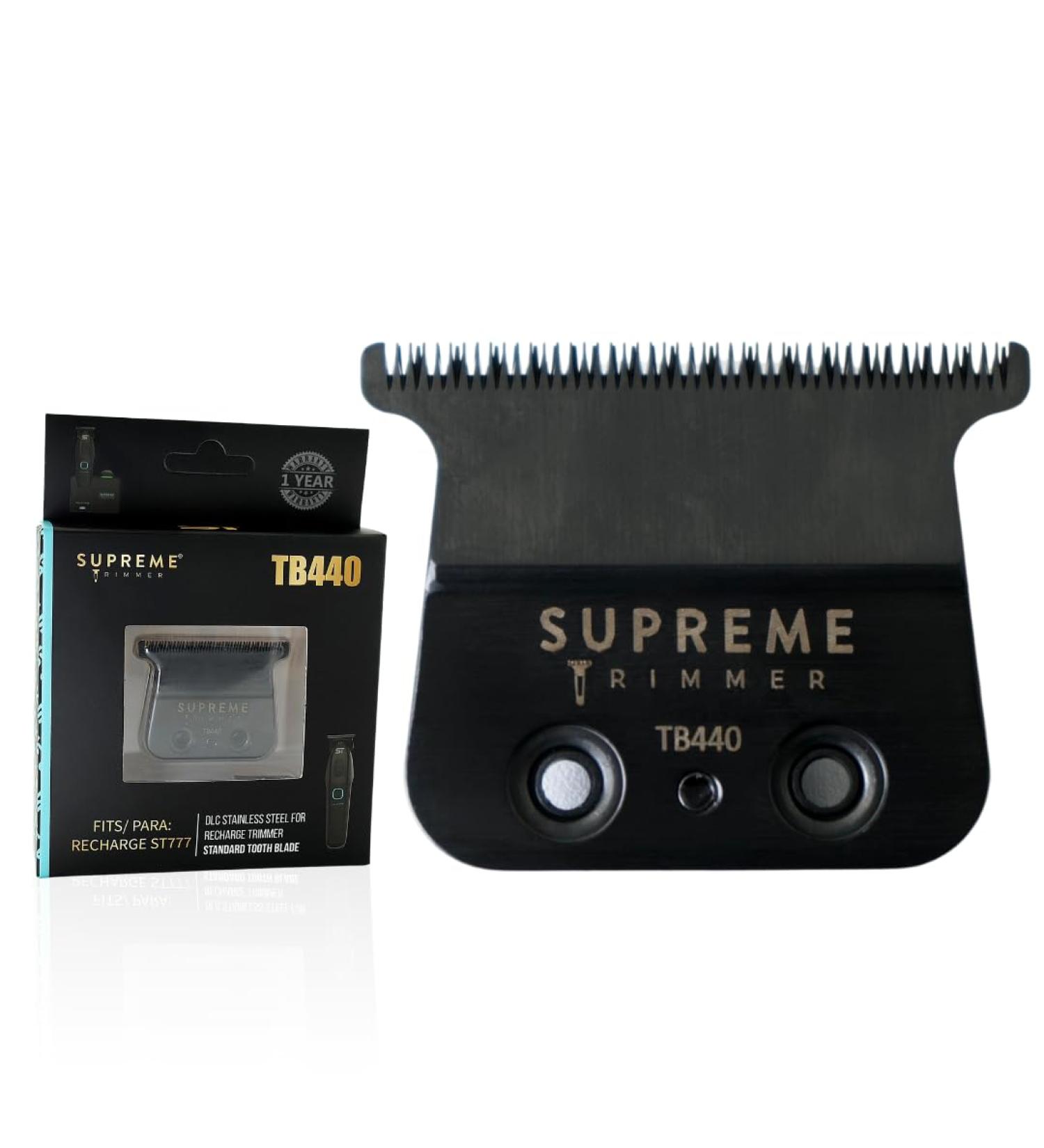Supreme Trimmer Replacement T-Blade TB440 | 0 Gap DLC Coated Stainless Steel Blade for Recharge ST777 | International Shipping Available - Buy Online on SooperMarket.com