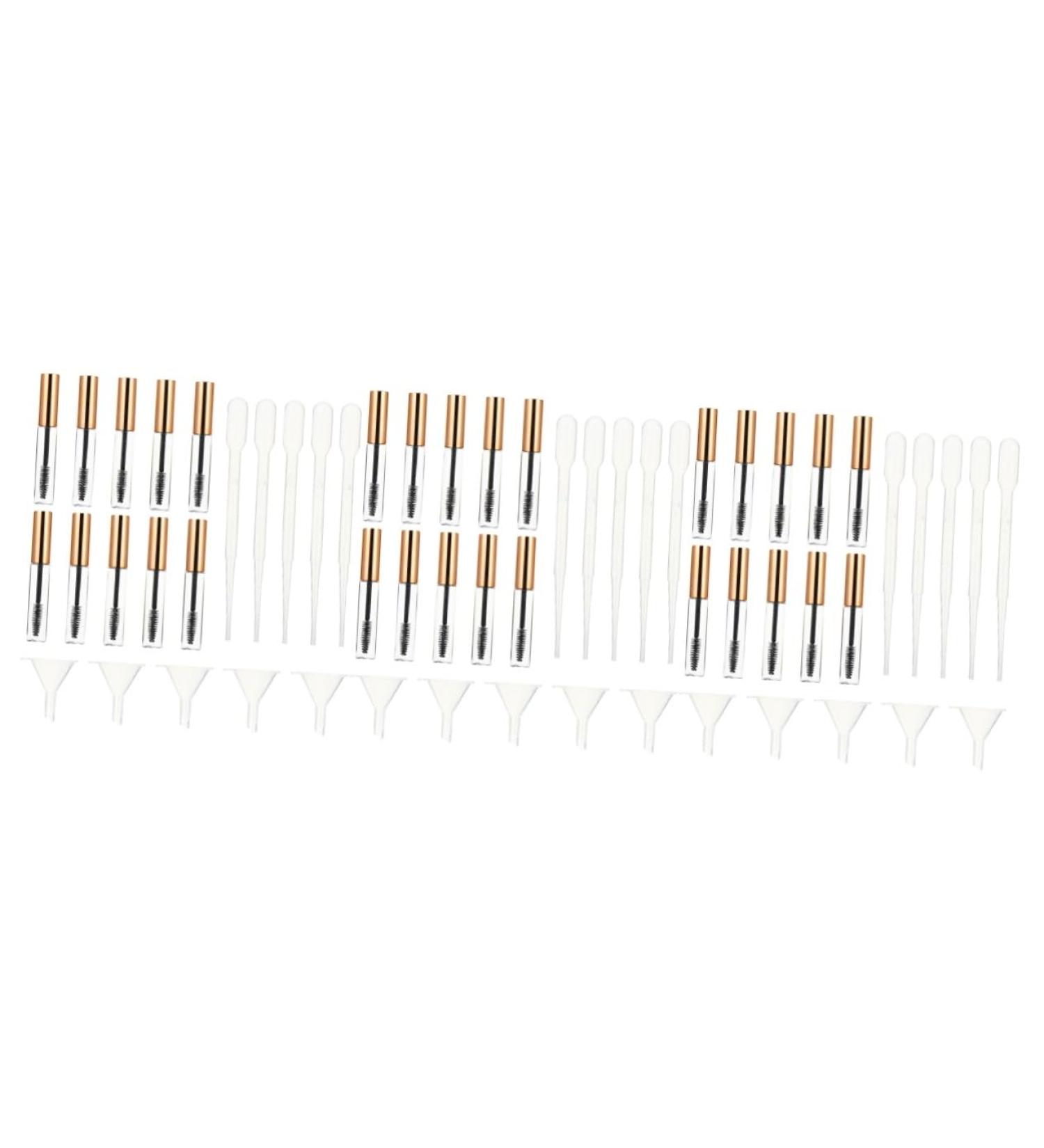 PLAFOPE 60 Pcs Mascara Empty Tube Empty Mascara Vial Refillable Eyeliner Tube Lash Cosmetics Funnel Plastic - Buy Online on SooperMarket.com