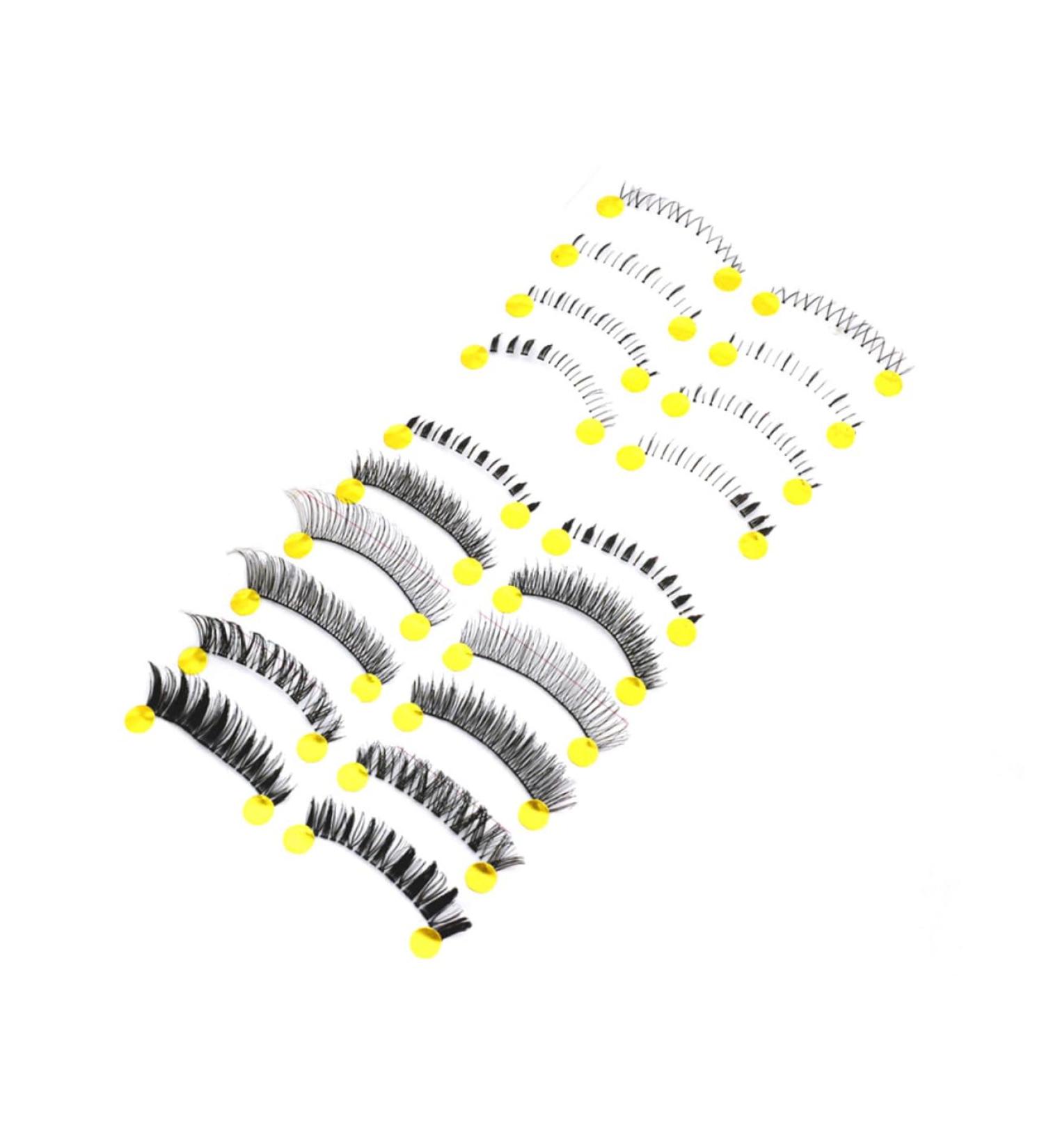 minkissy 10 Pairs Cross Eyelashes Fake Lashes Natural Eyelashes False Eyelash Fake Eyelash Nude Makeup - Buy Online on SooperMarket.com