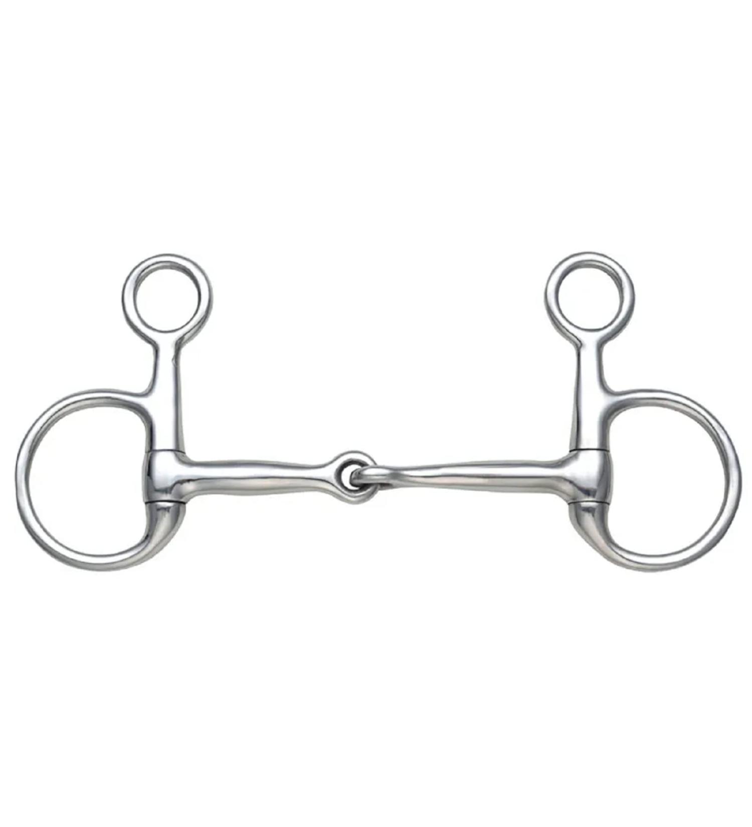 Shires Hanging Cheek Snaffle Silver 5"