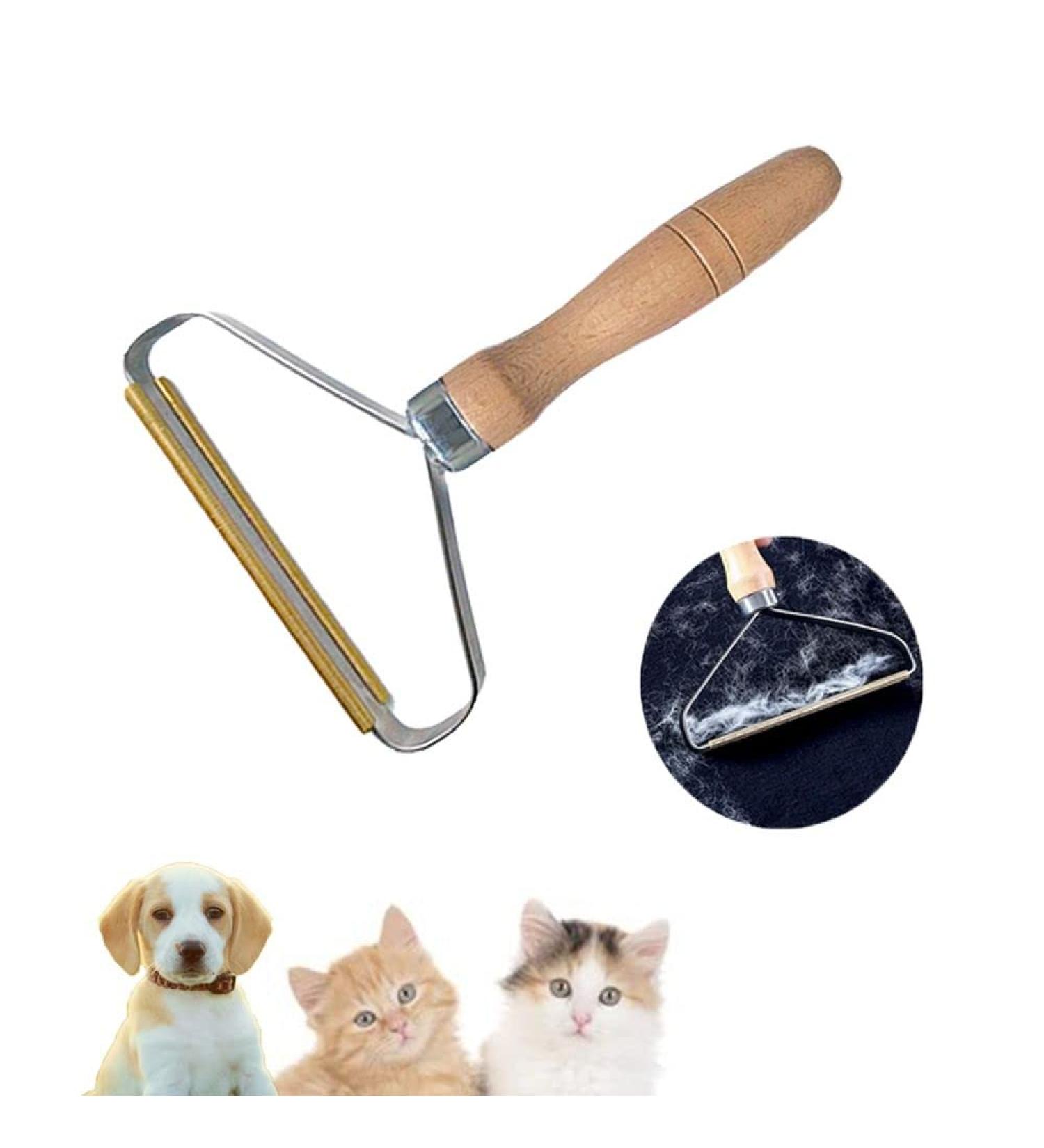 Portable Lint Remover Non-Damaging Pet Hair Cleaner & Clothes Fuzz Shaver for Rugs Couch and Furniture - Reusable Brown Carpet Scraper - Buy Online on SooperMarket.com