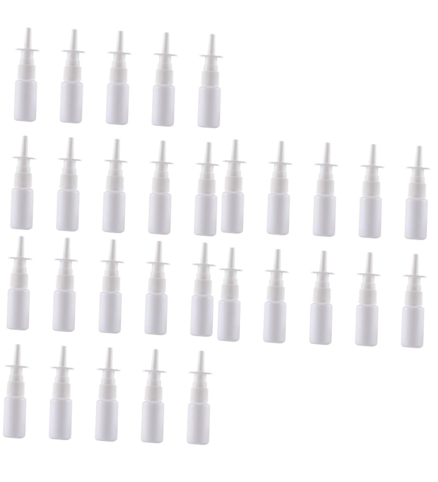 FOMIYES 60 Pcs Refillable Nasal Spray Mist Container - Travel Size Nose Sprayers for Detergent Solution - 3x3pcs White Sprayers Included - Buy Online on SooperMarket.com