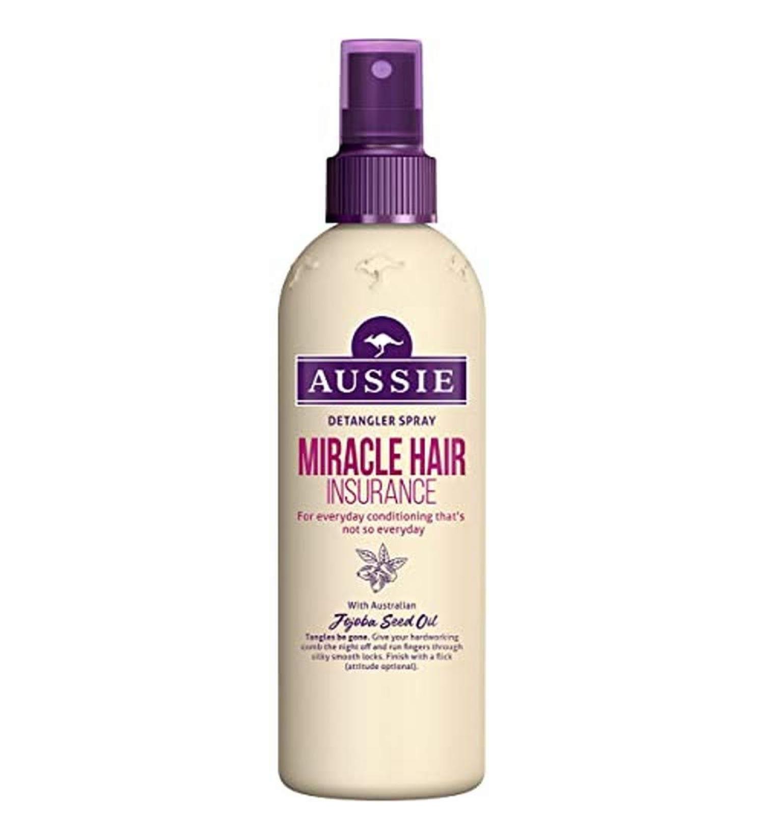 Aussie Miracle Hair Insurance Detangler Spray 250ml - Smooth & Tangle-Free Hair - Buy Online on SooperMarket.com