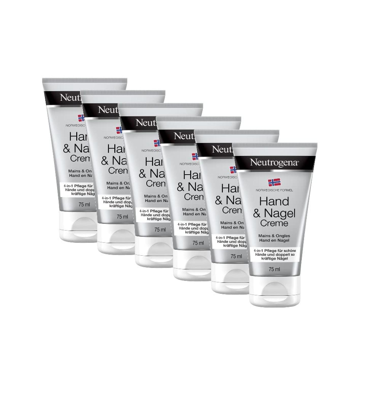 Neutrogena Norwegian Formula Hand & Nail Cream - 6x 75ml | Intense Moisture for Dry Hands - Buy Internationally - Buy Online on SooperMarket.com