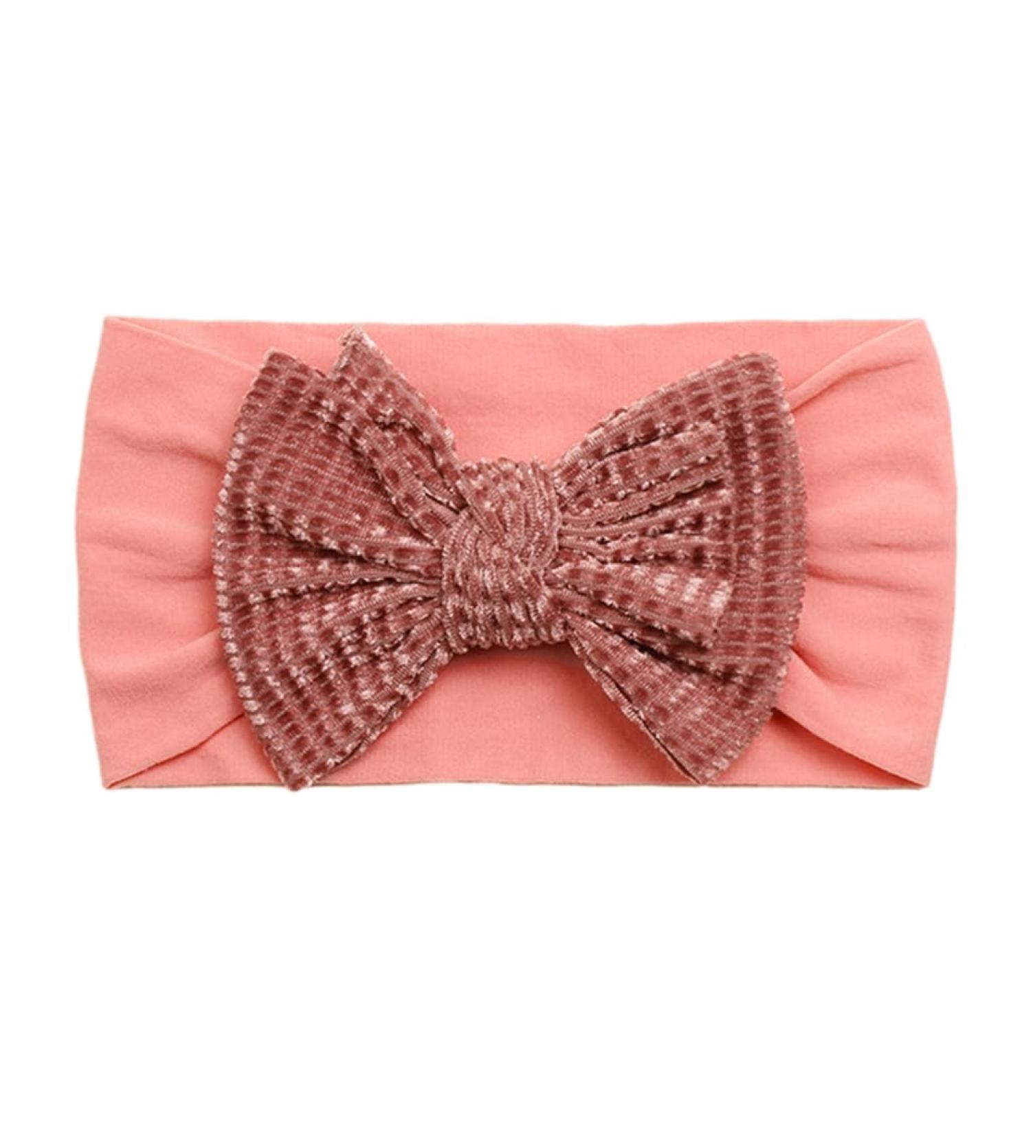 JSGHGDF Bow Hair Bands Elastic Headwear for Girl Autumn Winter Headbands Head Wraps Hairbands Hair Accessories Photography Props Deep Pink - Buy Online on SooperMarket.com