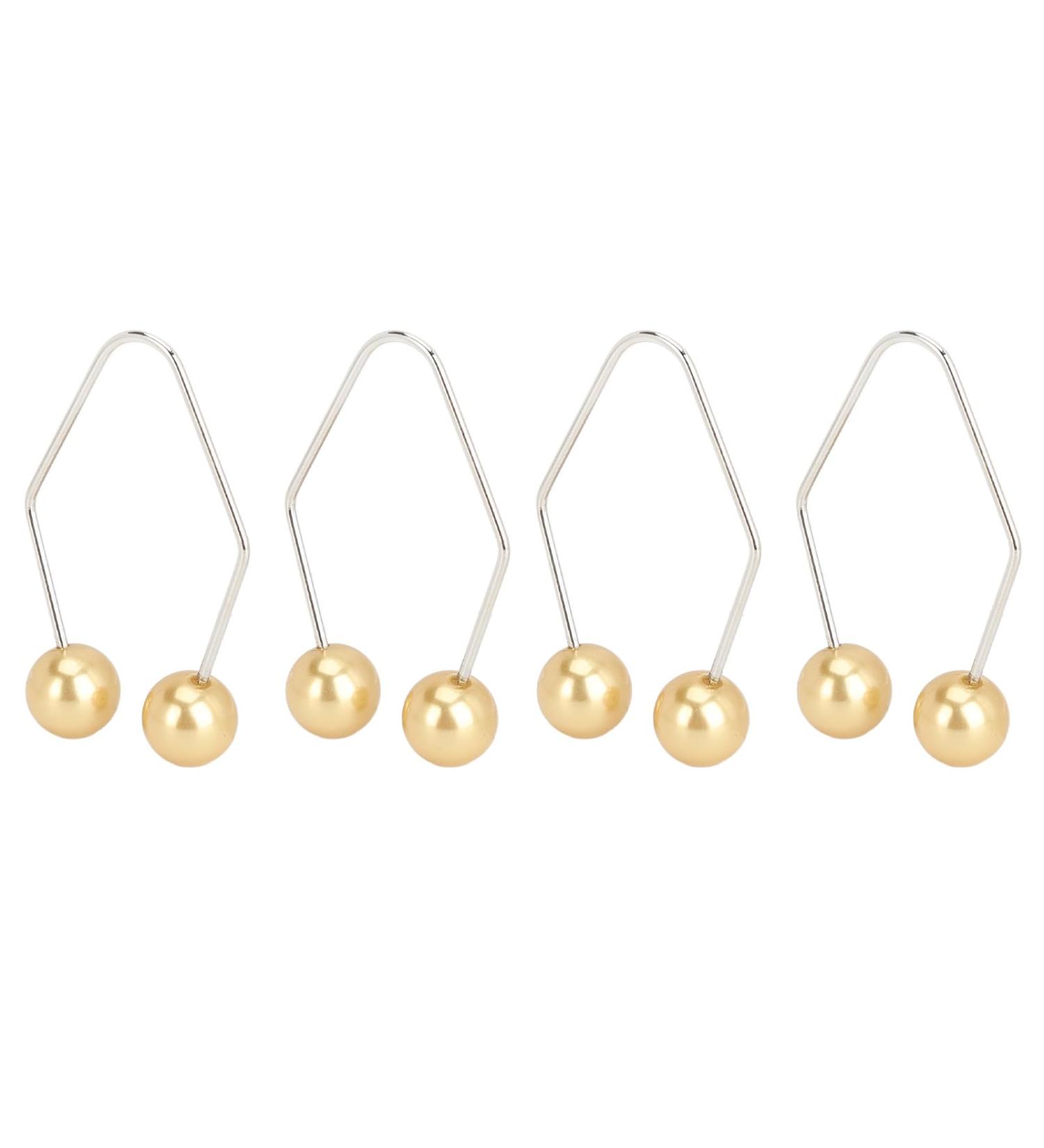 2 Pair Dimple Trainer Tool Piercing Improve Smile Dimple Maker Balls for Face Cheeks (Champagne Gold) - Buy Online on SooperMarket.com