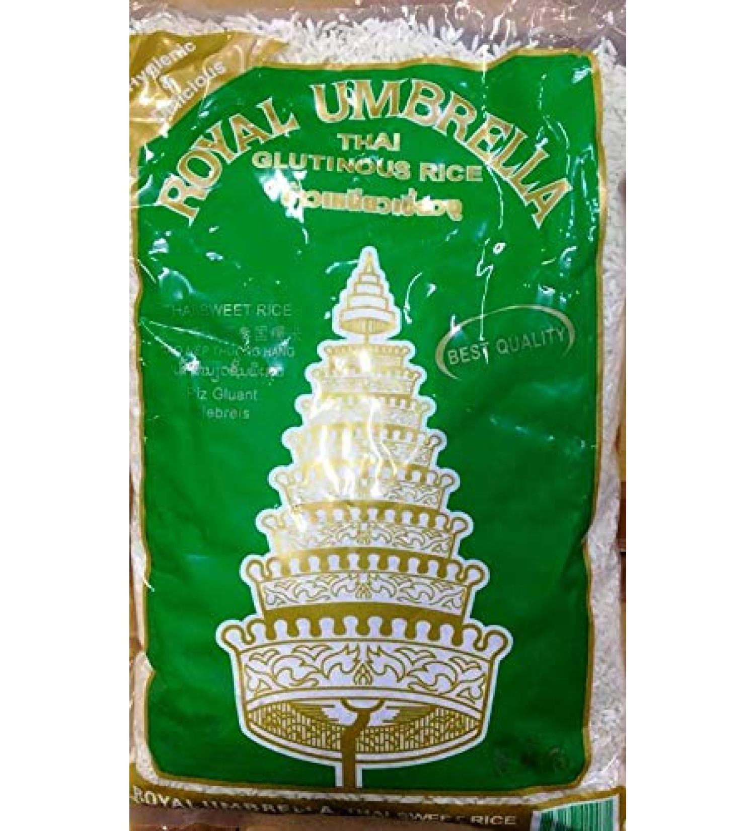 Royal Umbrella Thai Glutinous Rice 2kg - Premium Quality Sticky Rice - Buy Online on SooperMarket.com