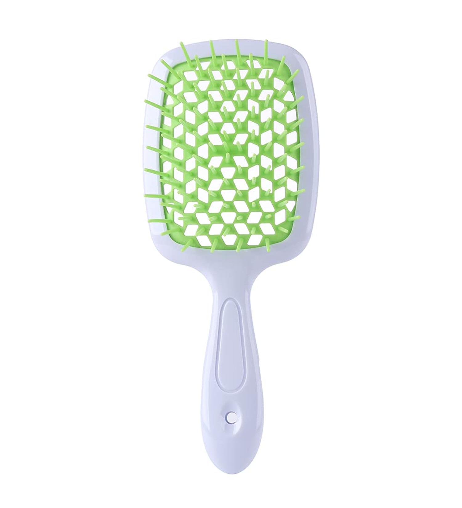Comb Fluffy Shaped Comb Mesh Comb Wide Tooth Air Cushion Comb Massage Hair Brush Styling Tool Wide Tooth Comb (Color : White Green) - Buy Online on SooperMarket.com