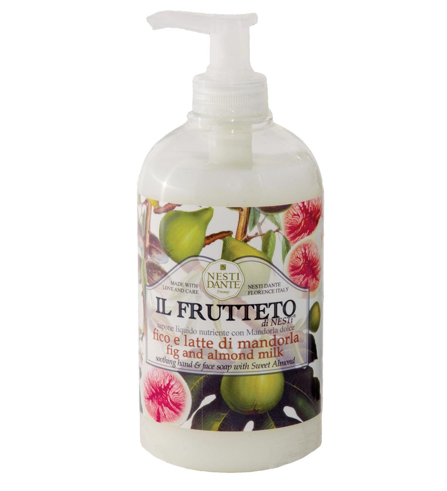 NESTI DANTE Il Frutteto Fig and Almond Milk Liquid Soap 500 ml - Nourishing Hand Wash for Soft Skin | Buy Internationally - Buy Online on SooperMarket.com