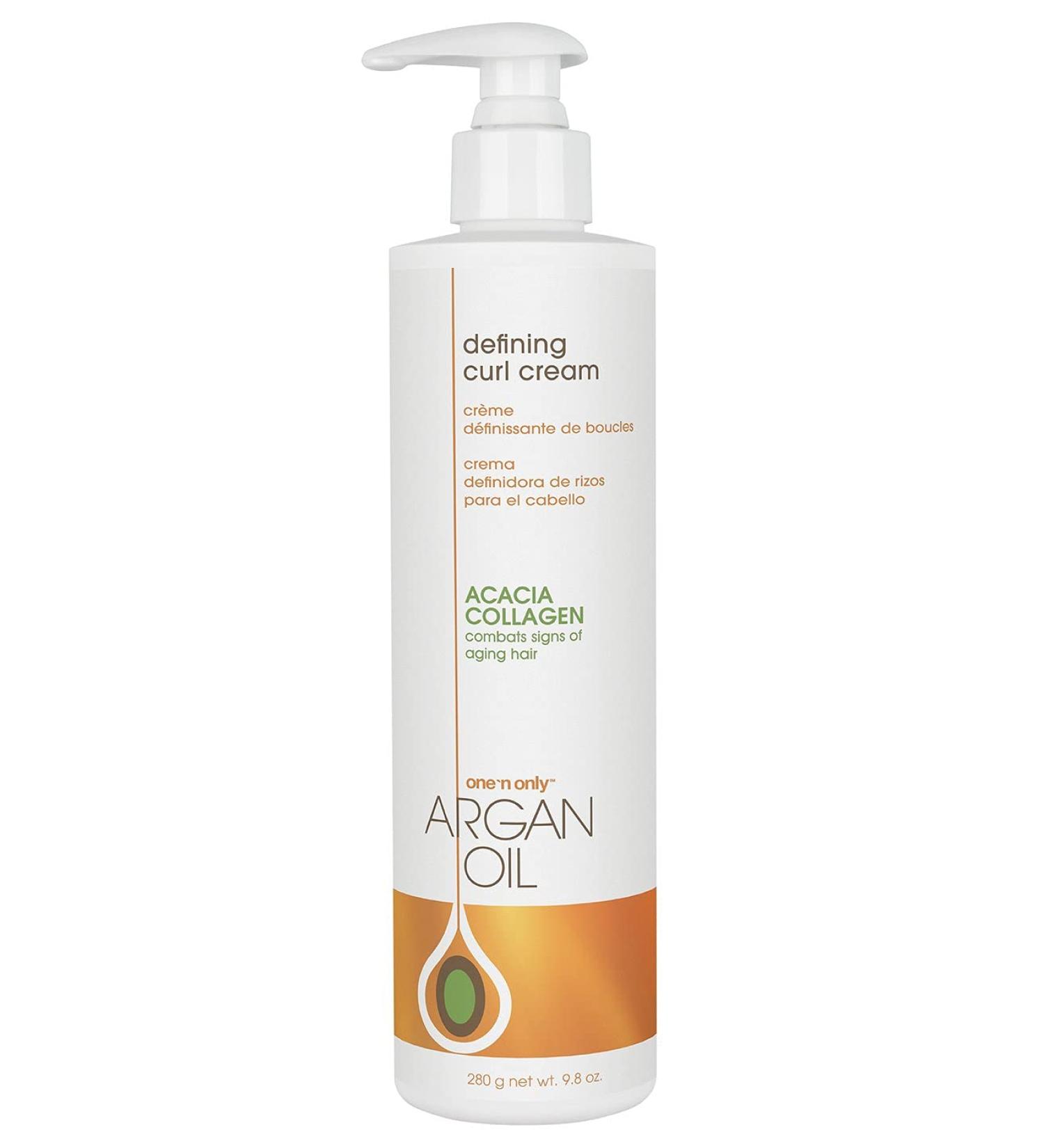 One 'n Only Argan Oil Curl Defining Cream - 9.8 oz | Leave-in Conditioner for Strong, Hydrated Curls with Enhanced Shine - Buy Online on SooperMarket.com