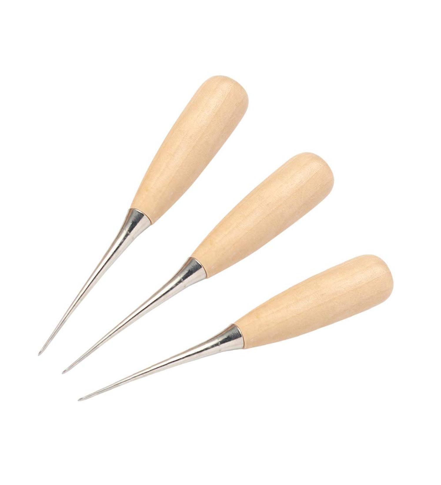 WUTA Leather Craft Awl Tools - 3 Pack Sewing Hole Punch Tool Set - Buy Online on SooperMarket.com