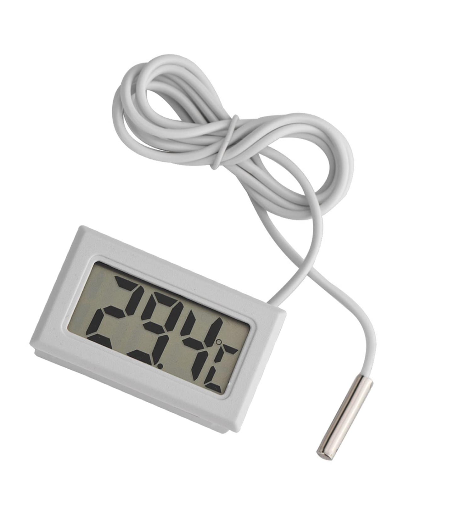 Tbest Digital LCD Thermometer with Probe - Mini LED Display Temperature Meter for Accurate Temperature Readings | Worldwide Shipping Available - Buy Online on SooperMarket.com