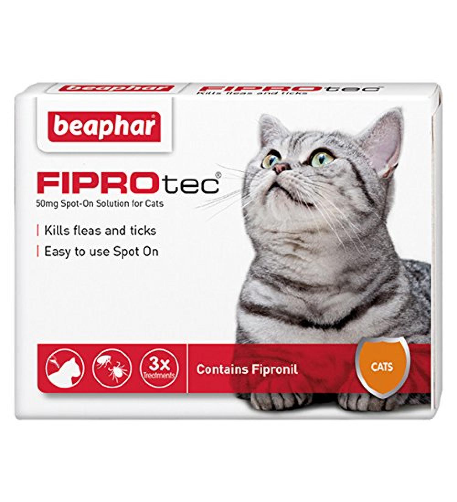 Beaphar FIPROtec Spot on Cat 3 Pipettes