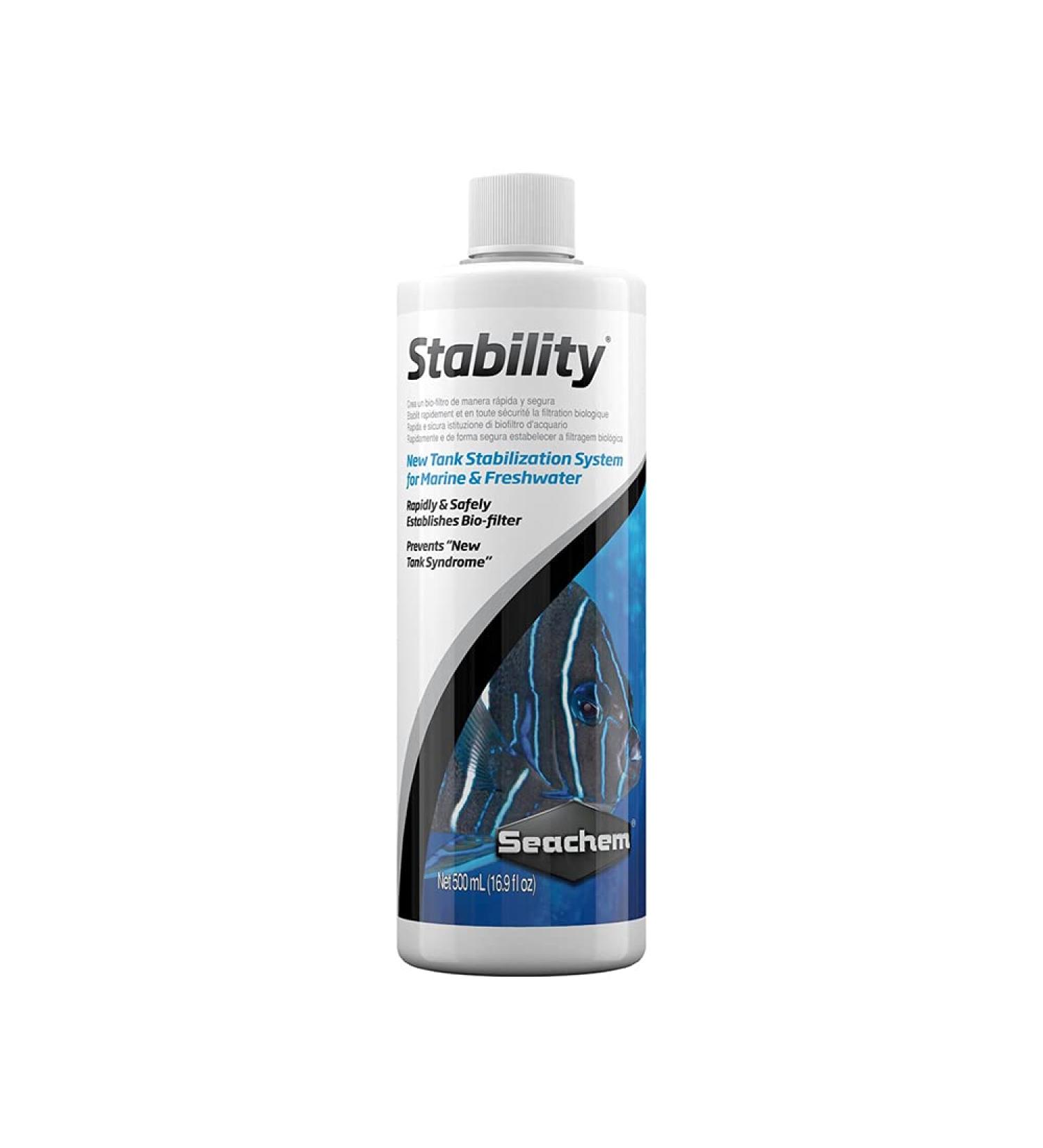 Seachem Stability Fish Tank Stabilizer 500ml - Freshwater & Marine Aquarium Solution - Buy Online on SooperMarket.com