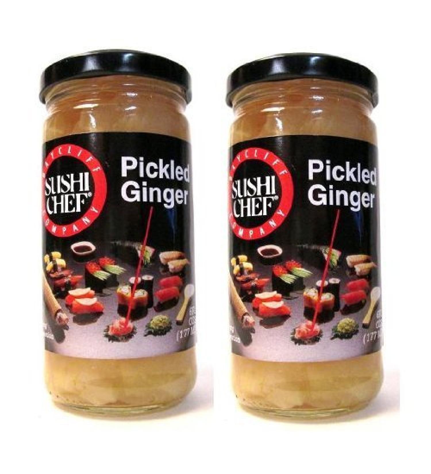 Sushi Chef Pickled Ginger (Pack of 2 Jars)