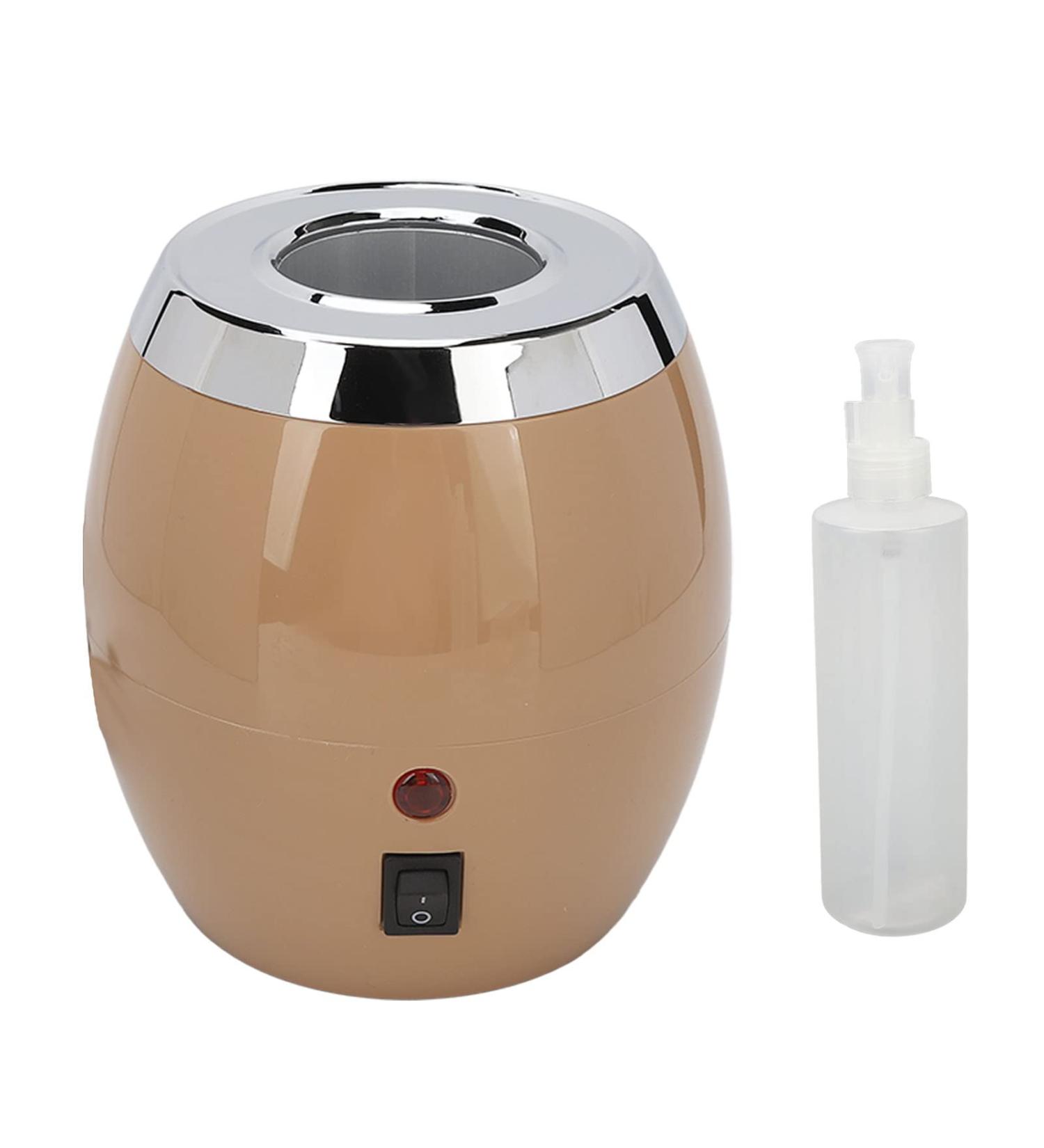 Massage Oil Heater Warmer with 360 Surround Heating 300ml Capacity Stylish and Modern Design Promotes Better Absorption and Skin Care Results Drip Proof Grooves Aluminum US Plug 100 120V - Buy Online on SooperMarket.com