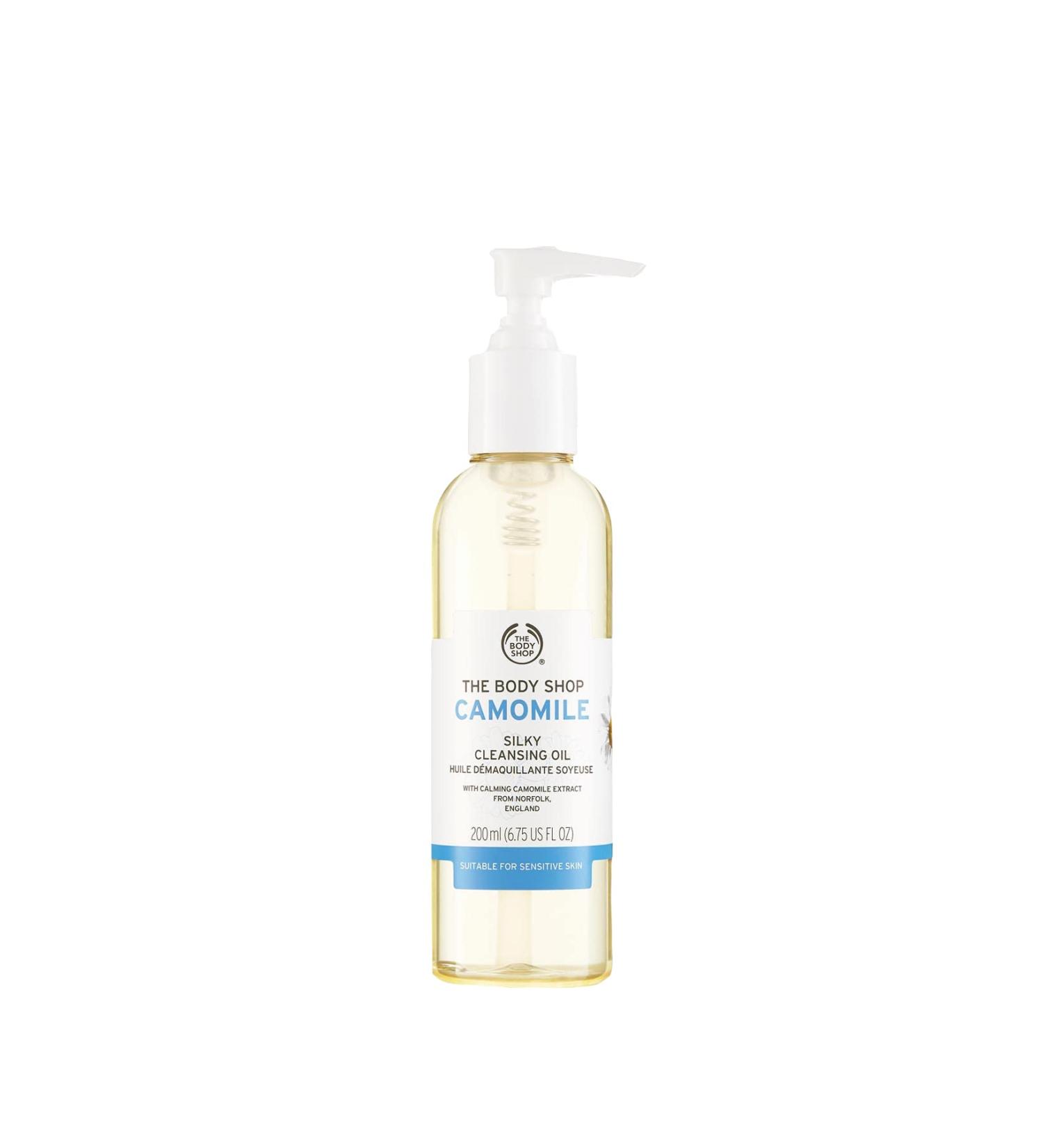 The Body Shop Camomile Silky Cleansing Oil 200ml - Gentle Makeup Remover - Buy Online on SooperMarket.com