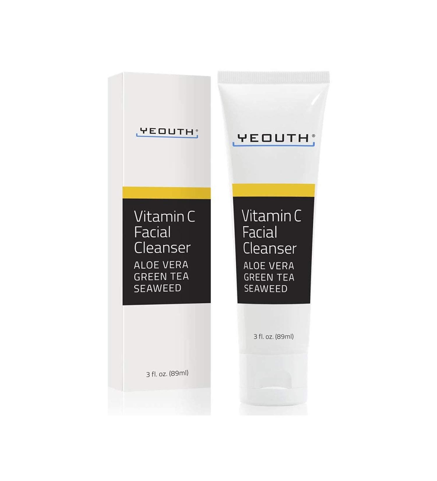 Yeouth Vitamin C Facial Cleanser 3 fl oz | Brightening & Hydrating Skincare - Buy Online on SooperMarket.com