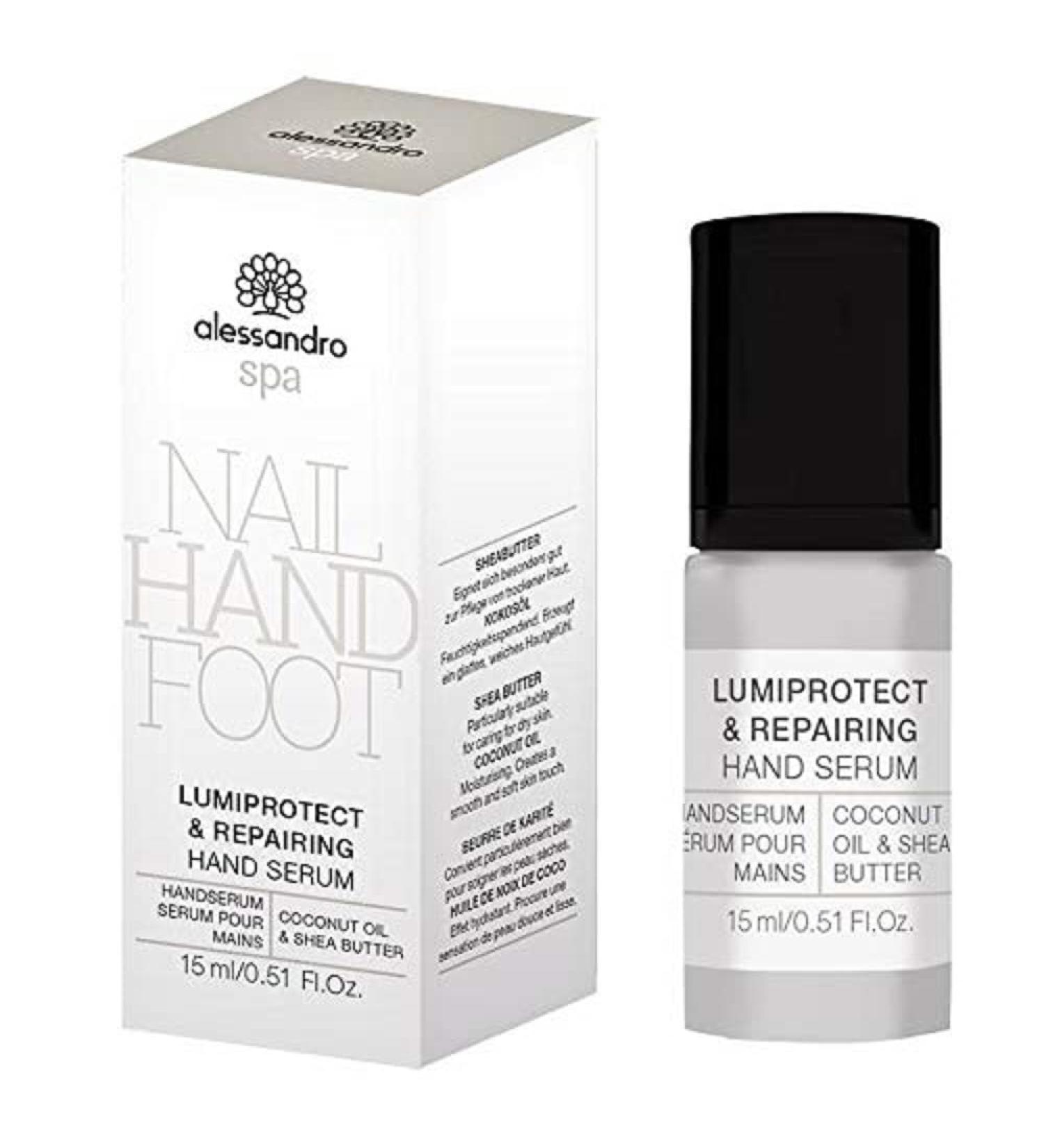 Alessandro Spa Lumiprotect & Repairing Hand Serum 15ml - Intense Moisture & Protection for Soft Hands | Shop Internationally - Buy Online on SooperMarket.com