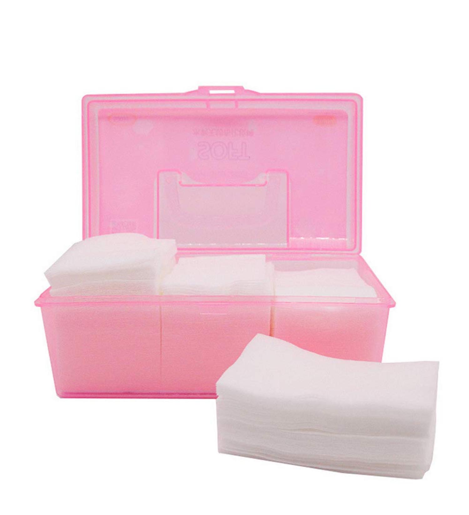 500pcs White Simply Soft Square Makeup Pads - Absorbent Disposable Non-Woven Cosmetic Wipes for Facial & Nail Polish Removal - Buy Online on SooperMarket.com