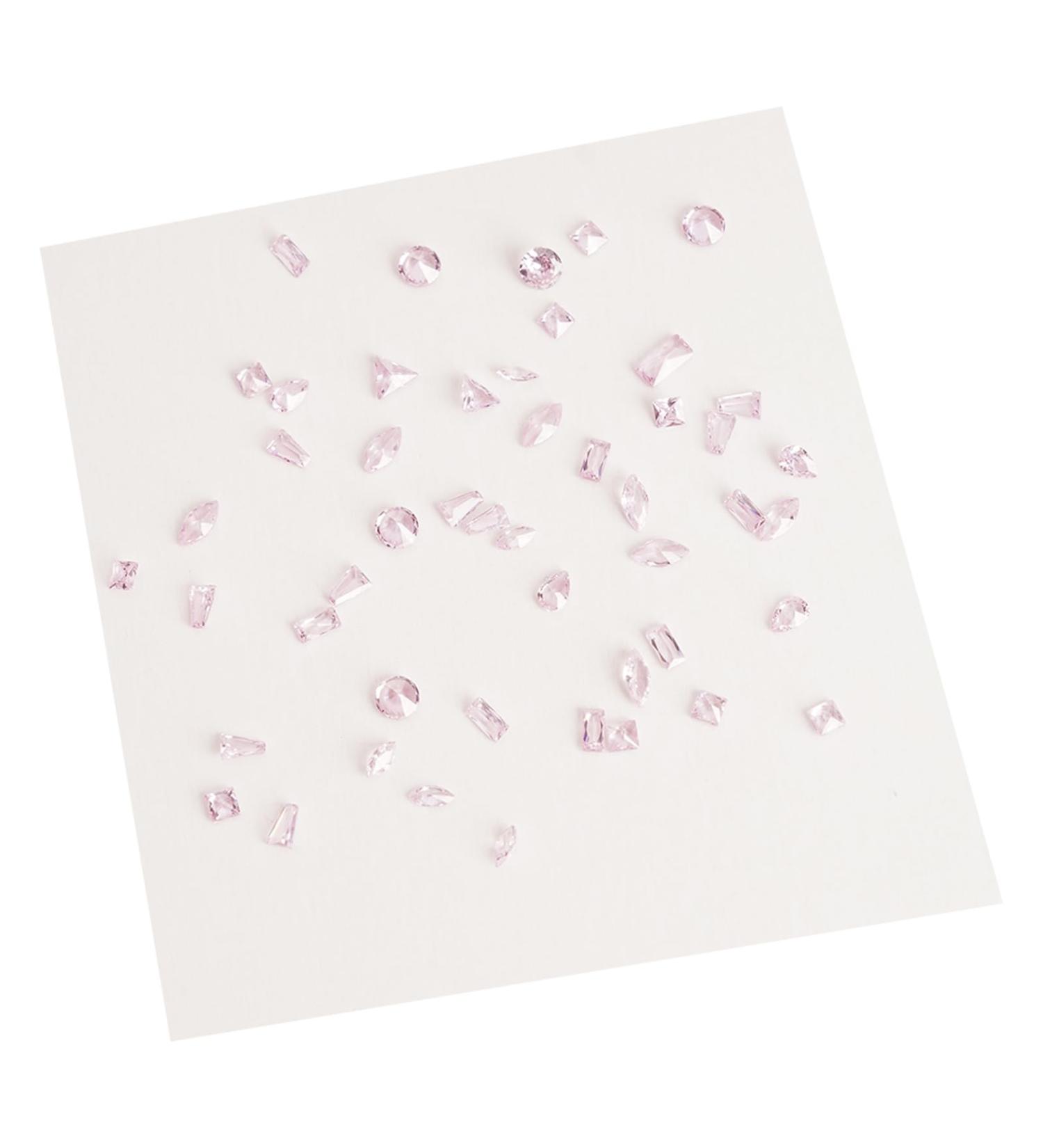 50pcs 3D Nail Pointed Bottom Glass Rhinestones Nails Art For Projects And Clothing Embellishments Nail Embellishments Translucent powder - Buy Online on SooperMarket.com