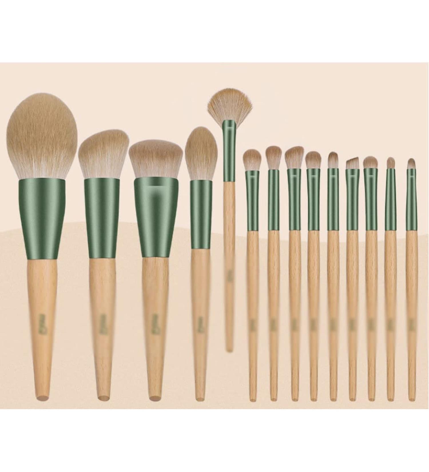 DFHBFG 14-Piece Makeup Brush Set - Loose Powder & Eye Shadow Brushes | International Shipping Available - Buy Online on SooperMarket.com