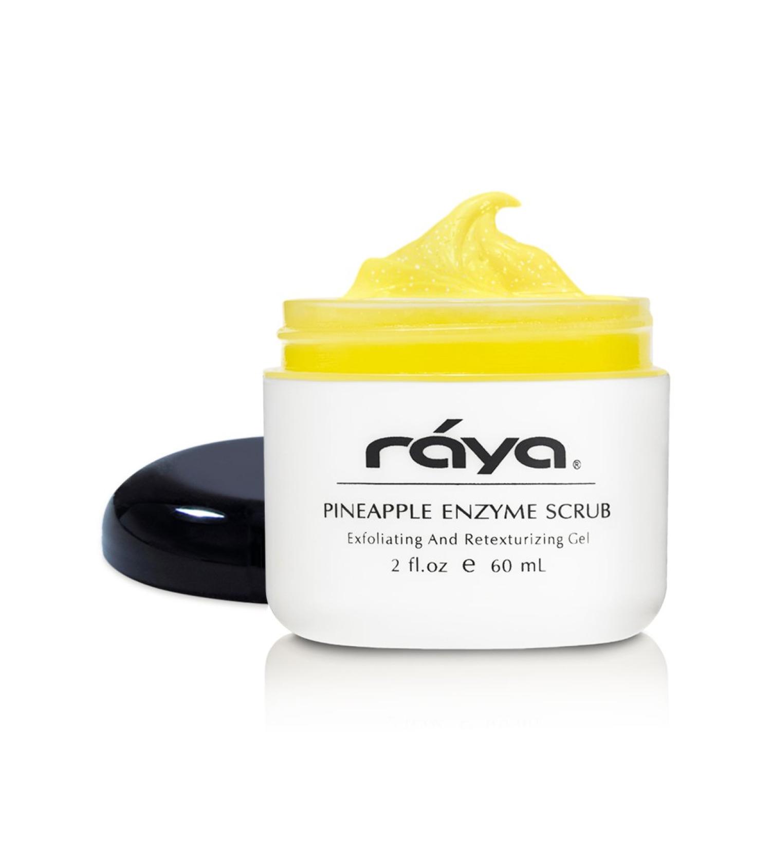 RAYA Pineapple Enzyme Facial Scrub | Exfoliating Facial Scrub for Combination Skin | Glowing Complexion with Pineapple Enzymes & Jojoba Beads | International Shipping Available - Buy Online on SooperMarket.com