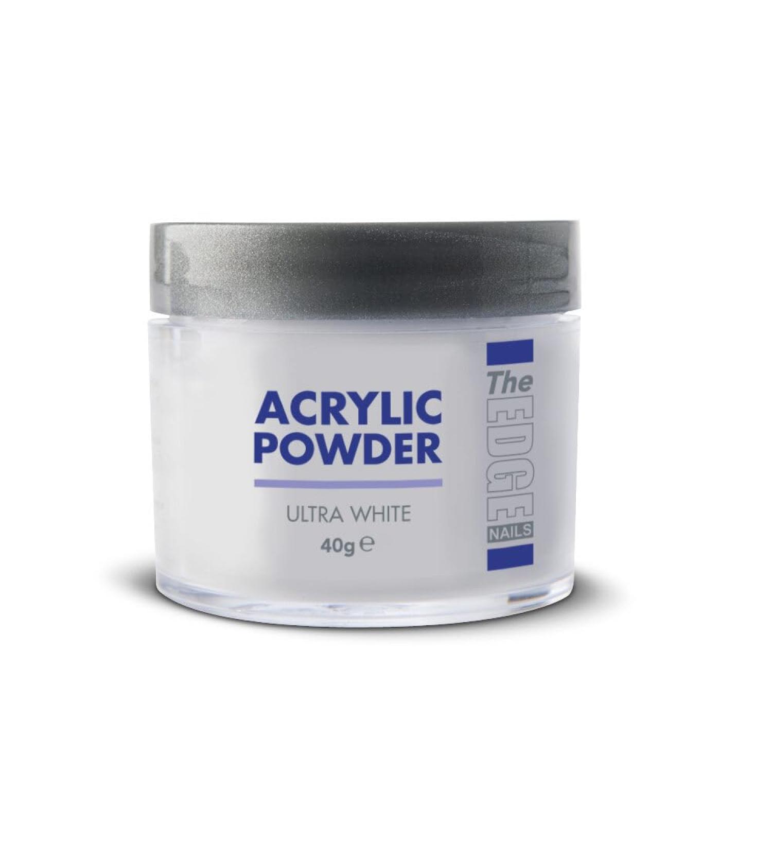 The Edge Acrylic Powder Ultra White 40g - Buy Online on SooperMarket.com