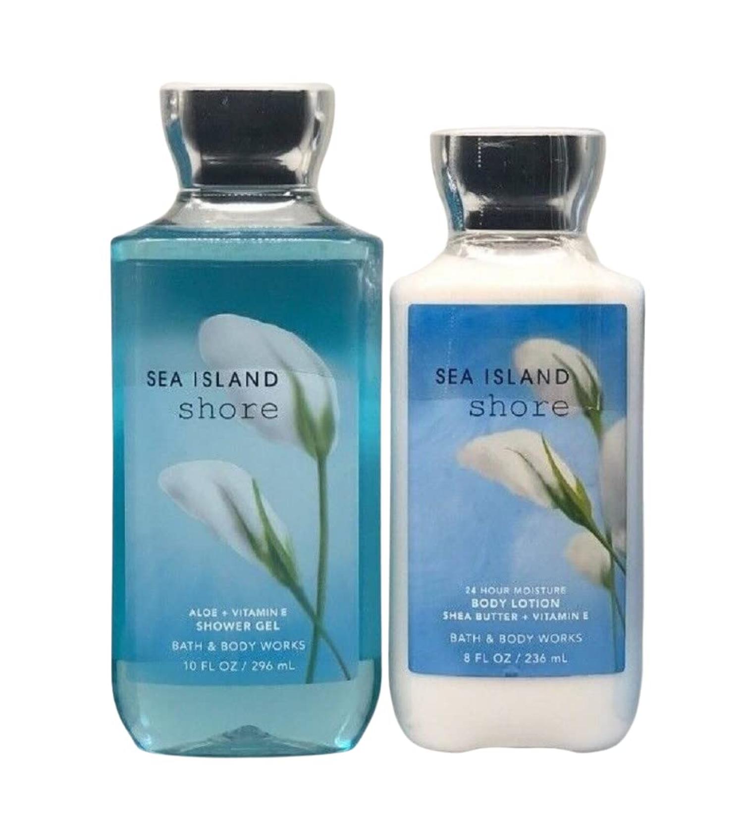 Bath and Body Works Sea Island Shore Gift Set - Shower Gel and Body Lotion - Buy Online on SooperMarket.com