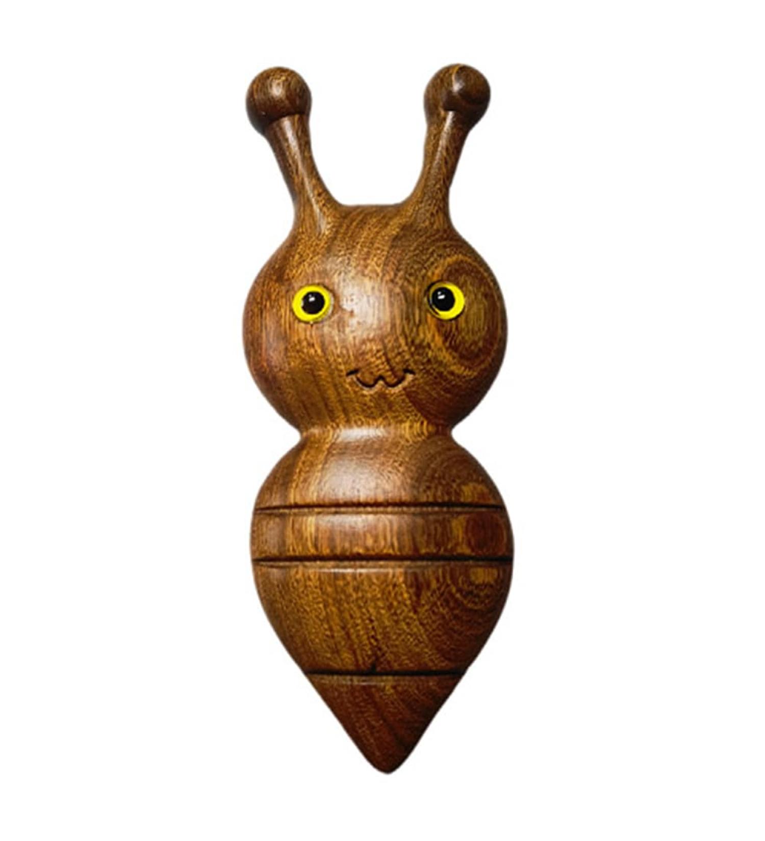 Beavorty Thin Bee Shaped Facial Massager Comb | Sandalwood Face Massager for Relaxation & Wrinkle Reduction | International Shipping Available - Buy Online on SooperMarket.com