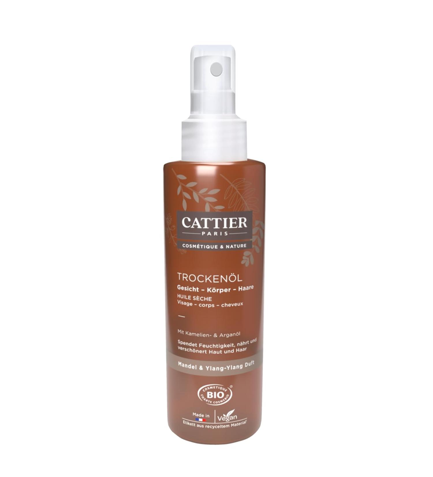 Cattier Dry Oil with Argan & Camellia | Organic Natural Cosmetics | 100ml - Nourish & Revitalize Skin - Buy Online on SooperMarket.com