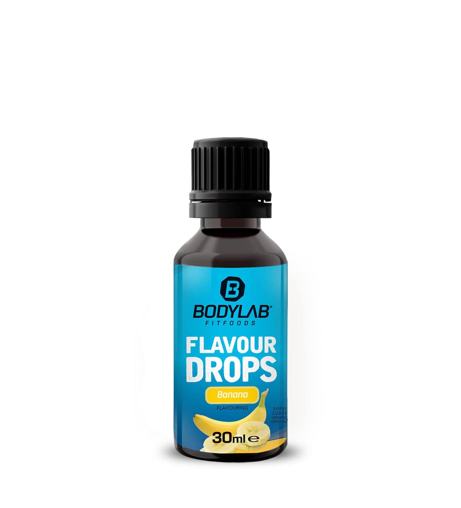 BODYLAB24 Banana Flavor Drops 30ml | Calorie-Free Sugar-Free Fat-Free Aroma | Sweeten Food & Coffee Naturally | No Artificial Dyes - Buy Online on SooperMarket.com