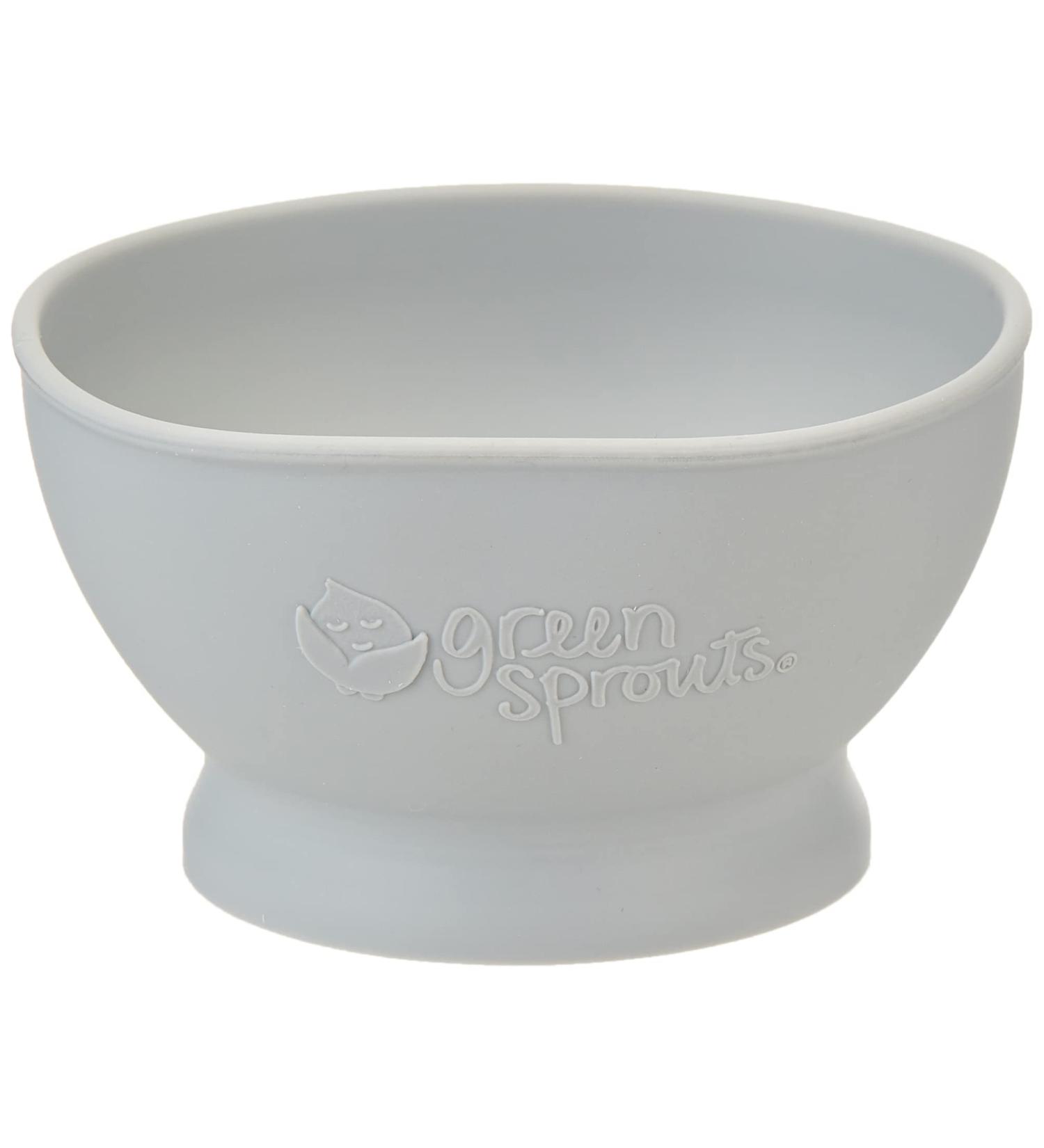 Green Sprouts Gray Feeding Bowl for 6+ Months - Baby Feeding Essentials - Buy Online on SooperMarket.com